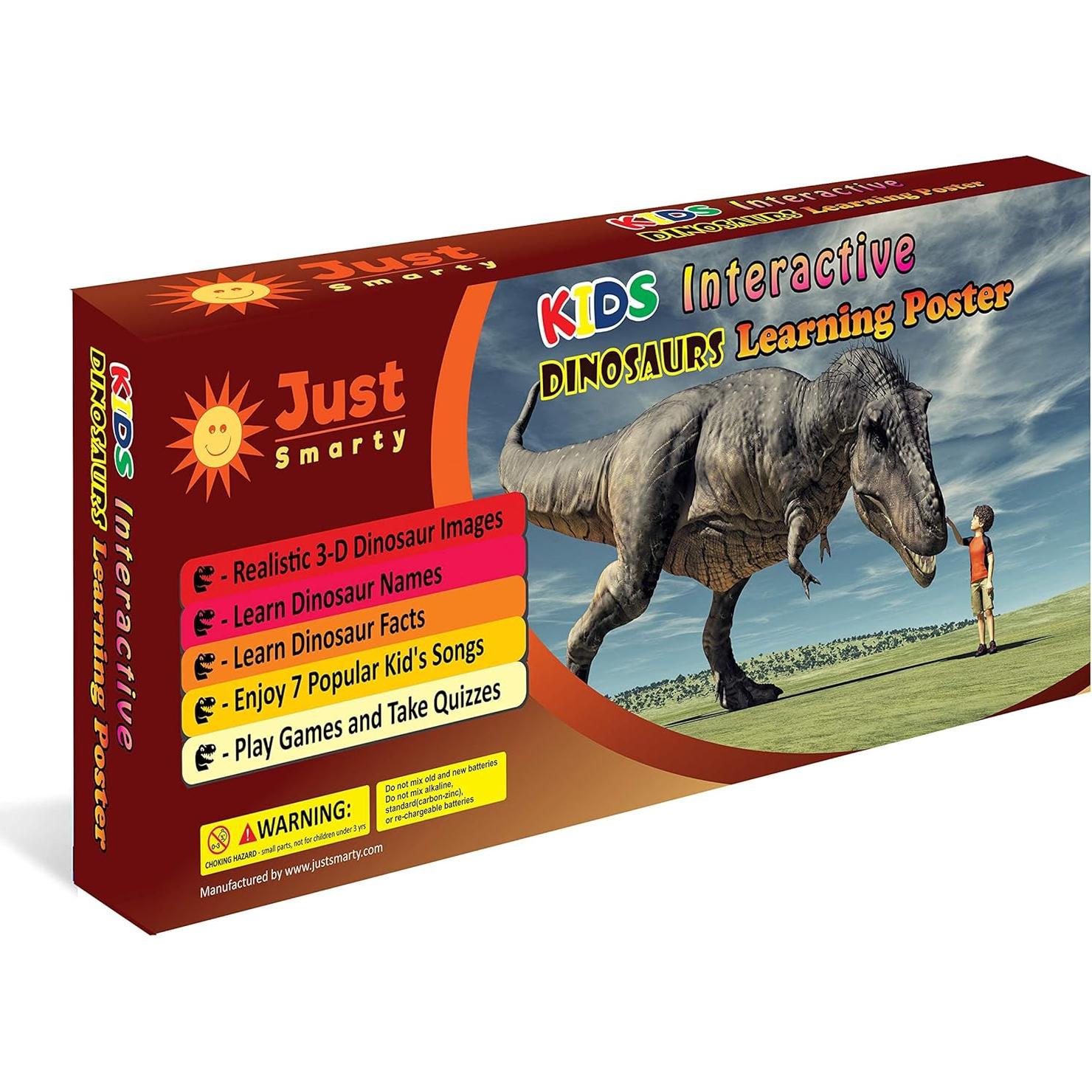 Póster Interactivo Just Smarty de Dinosaurios 60x40 cm
