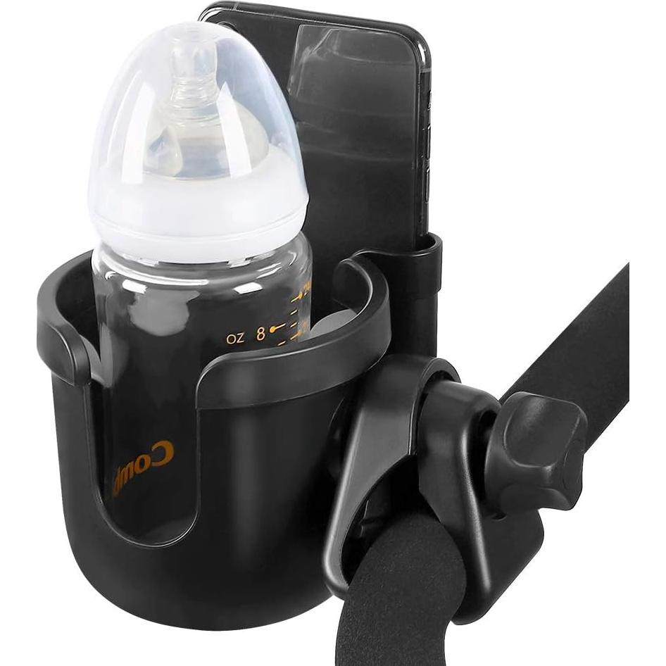 Soporte para Taza y Teléfono Accmor 2-en-1 Universal Negro