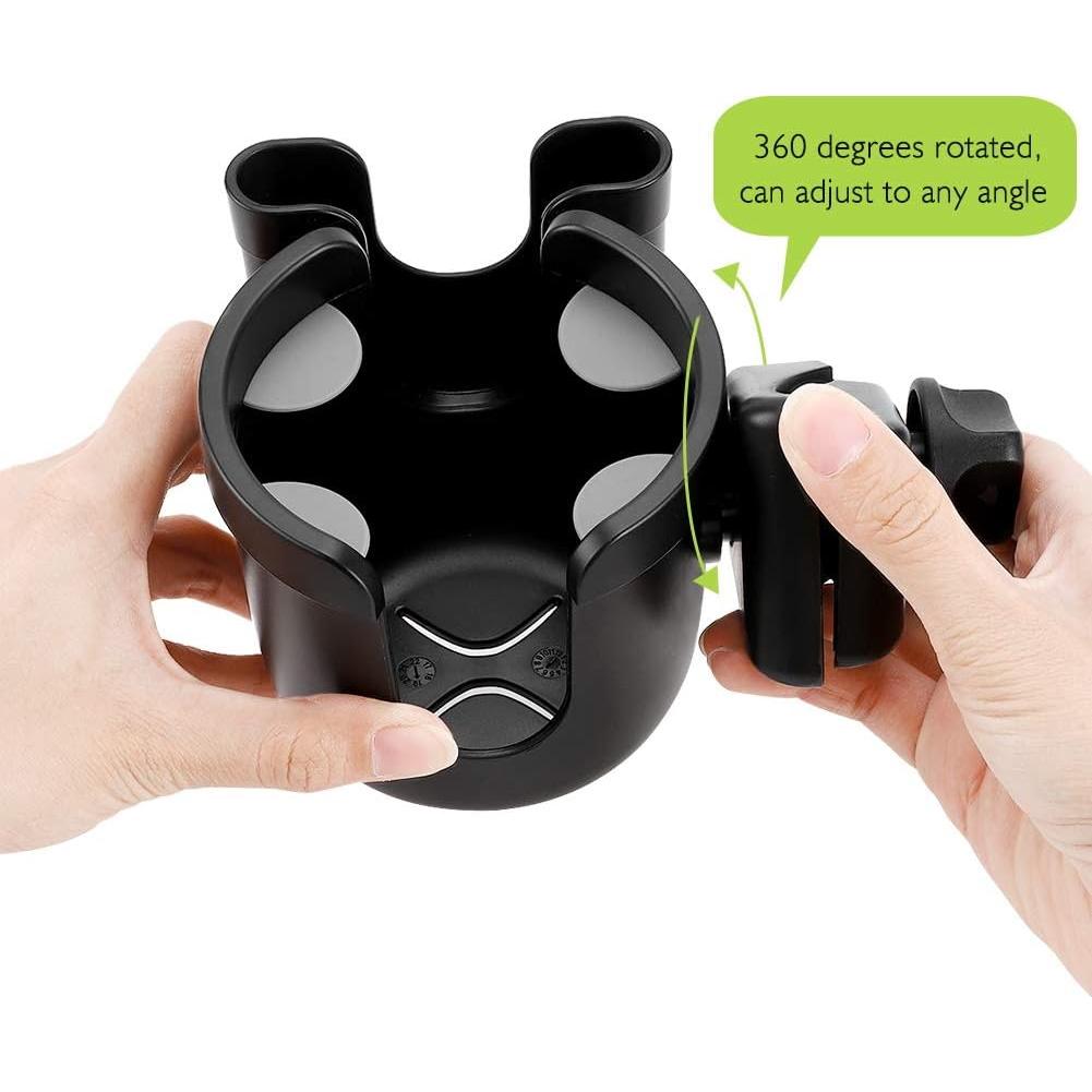 Soporte para Taza y Teléfono Accmor 2-en-1 Universal Negro