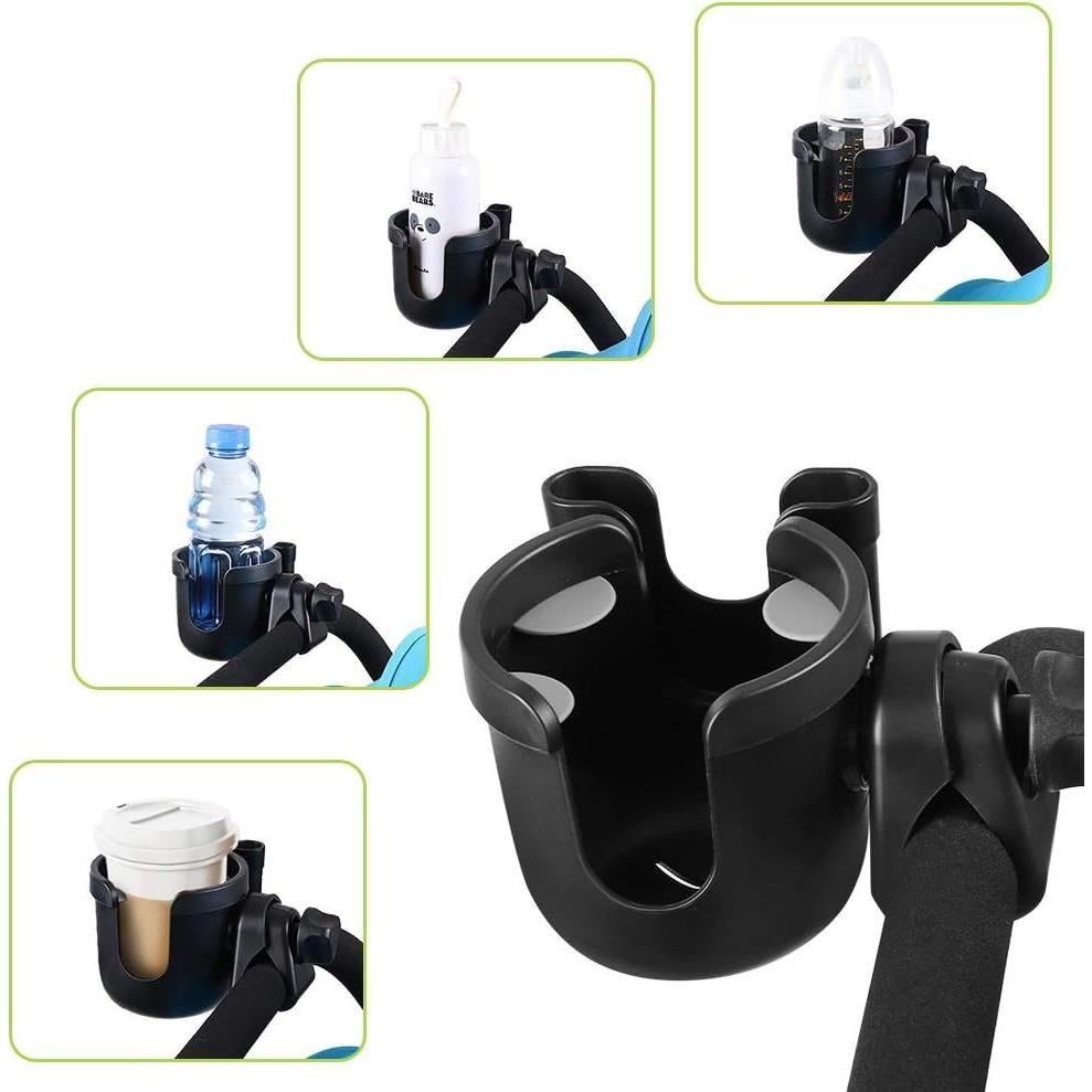 Soporte para Taza y Teléfono Accmor 2-en-1 Universal Negro