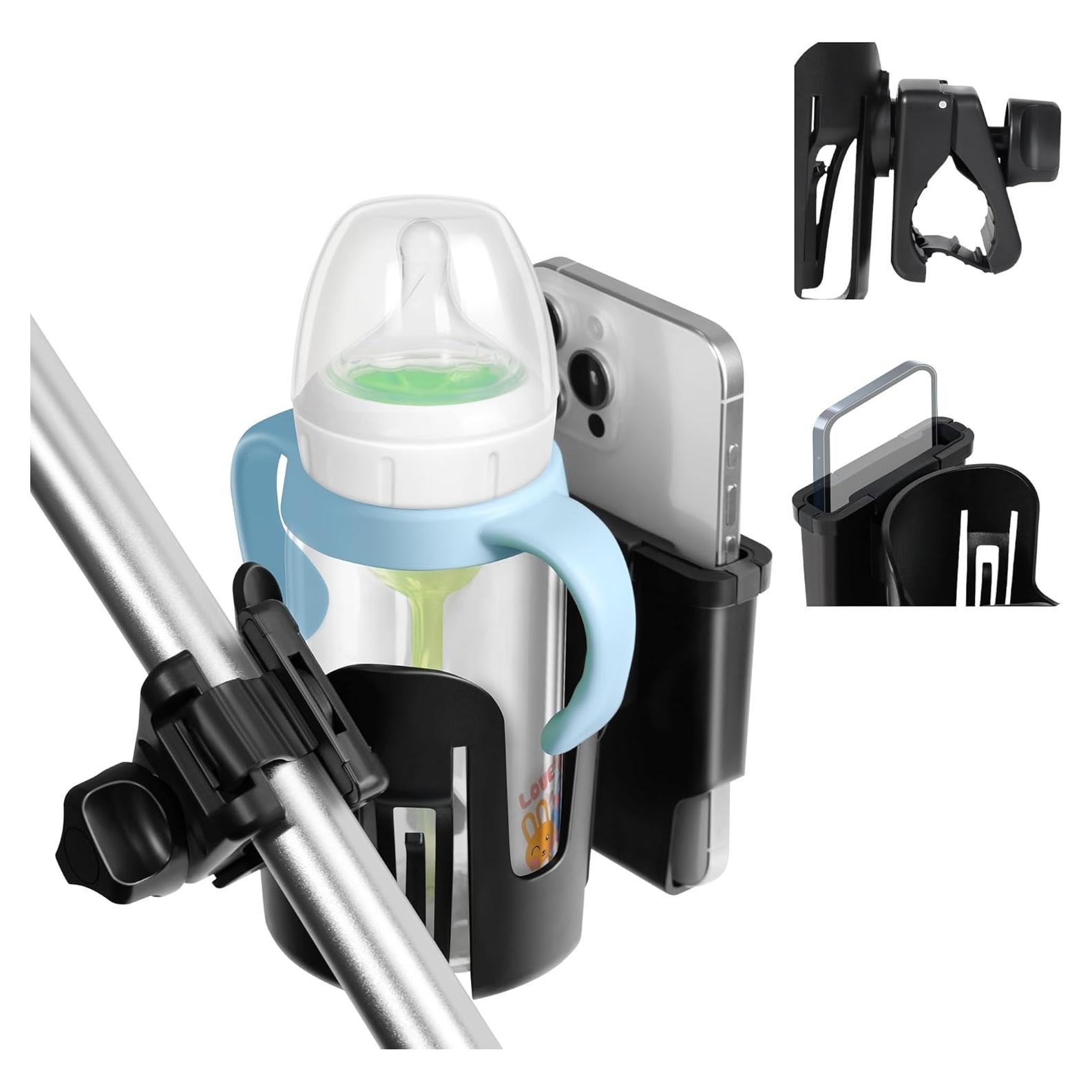 Soporte 2-en-1 para Taza y Teléfono Joxodak ZJ04-BB Negro