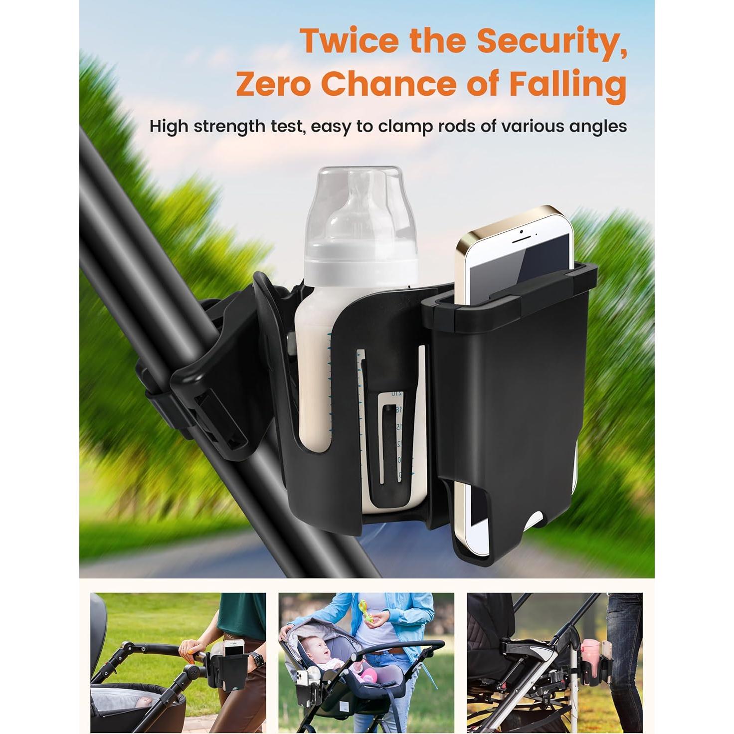 Soporte 2-en-1 para Taza y Teléfono Joxodak ZJ04-BB Negro