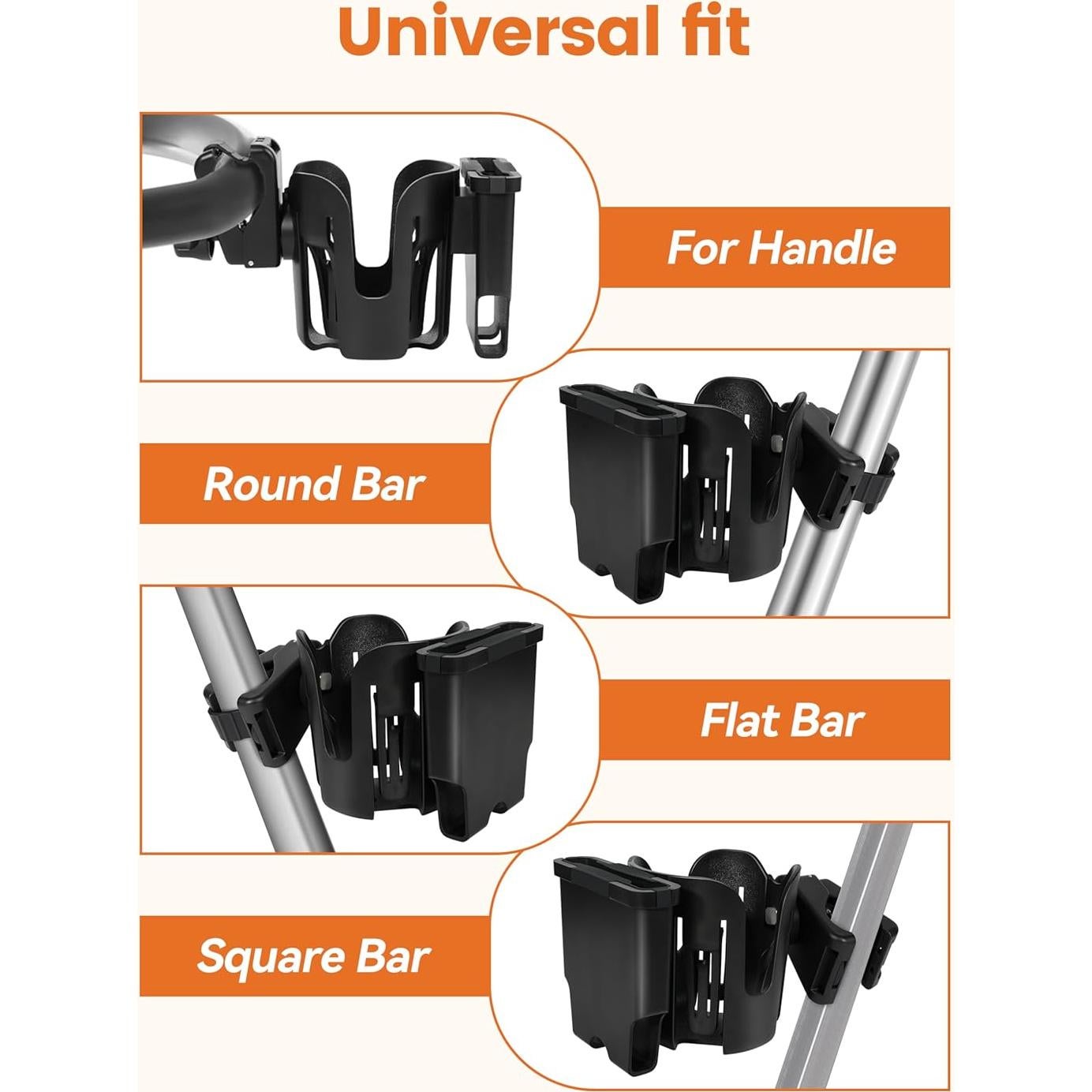 Soporte 2-en-1 para Taza y Teléfono Joxodak ZJ04-BB Negro