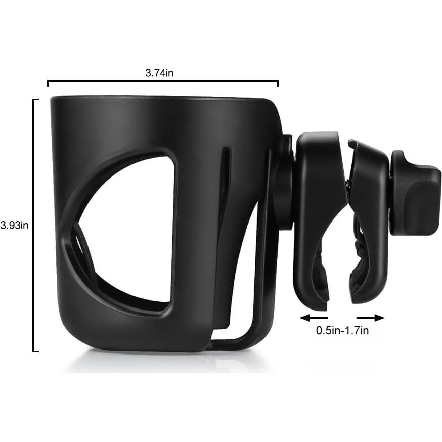 Soporte para Taza Accmor Universal Negro para Cochecito y Bicicleta