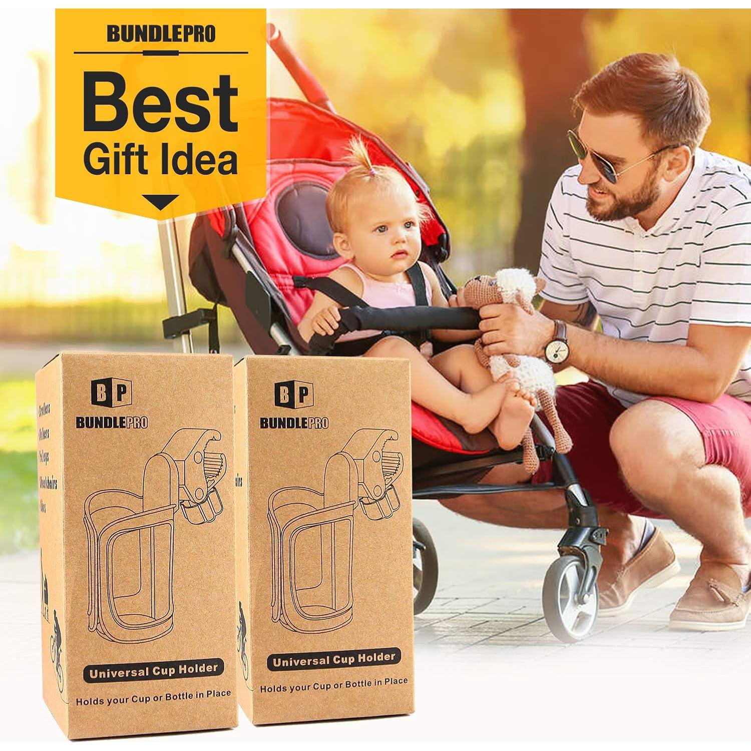 Soportes para Vasos BUNDLEPRO - 2 Piezas, Universal, Negro