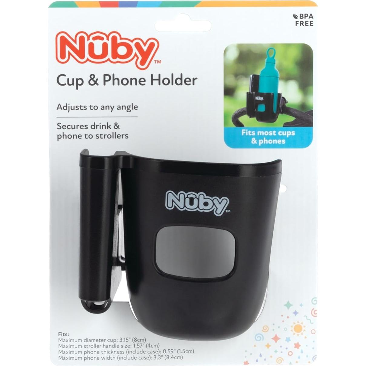 Soporte para Taza y Teléfono Nuby - Clip Rotatorio 360°