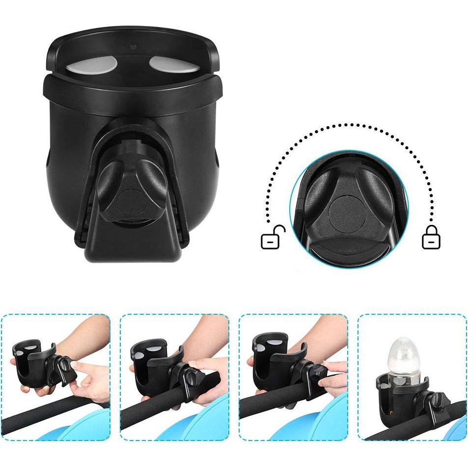 Soporte para Tazas Accmor Universal 360° para Cochecito y Bicicleta