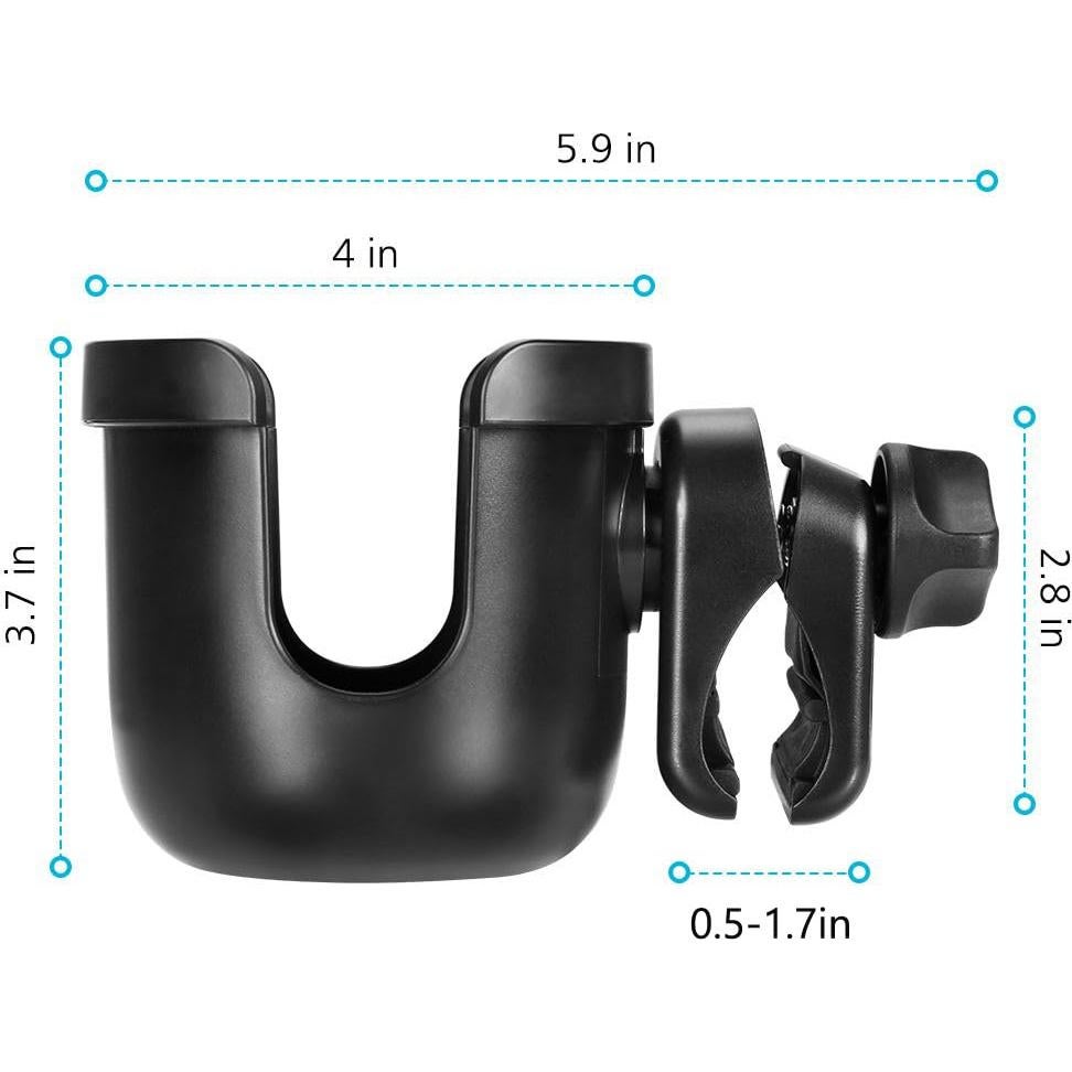 Soporte para Tazas Accmor Universal 360° para Cochecito y Bicicleta