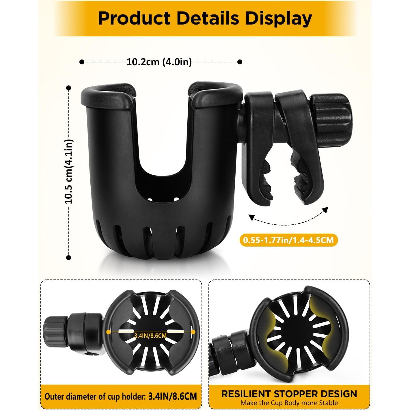 Soporte Universal para Tazas BUNDLEPRO 2 PCS Ajustable