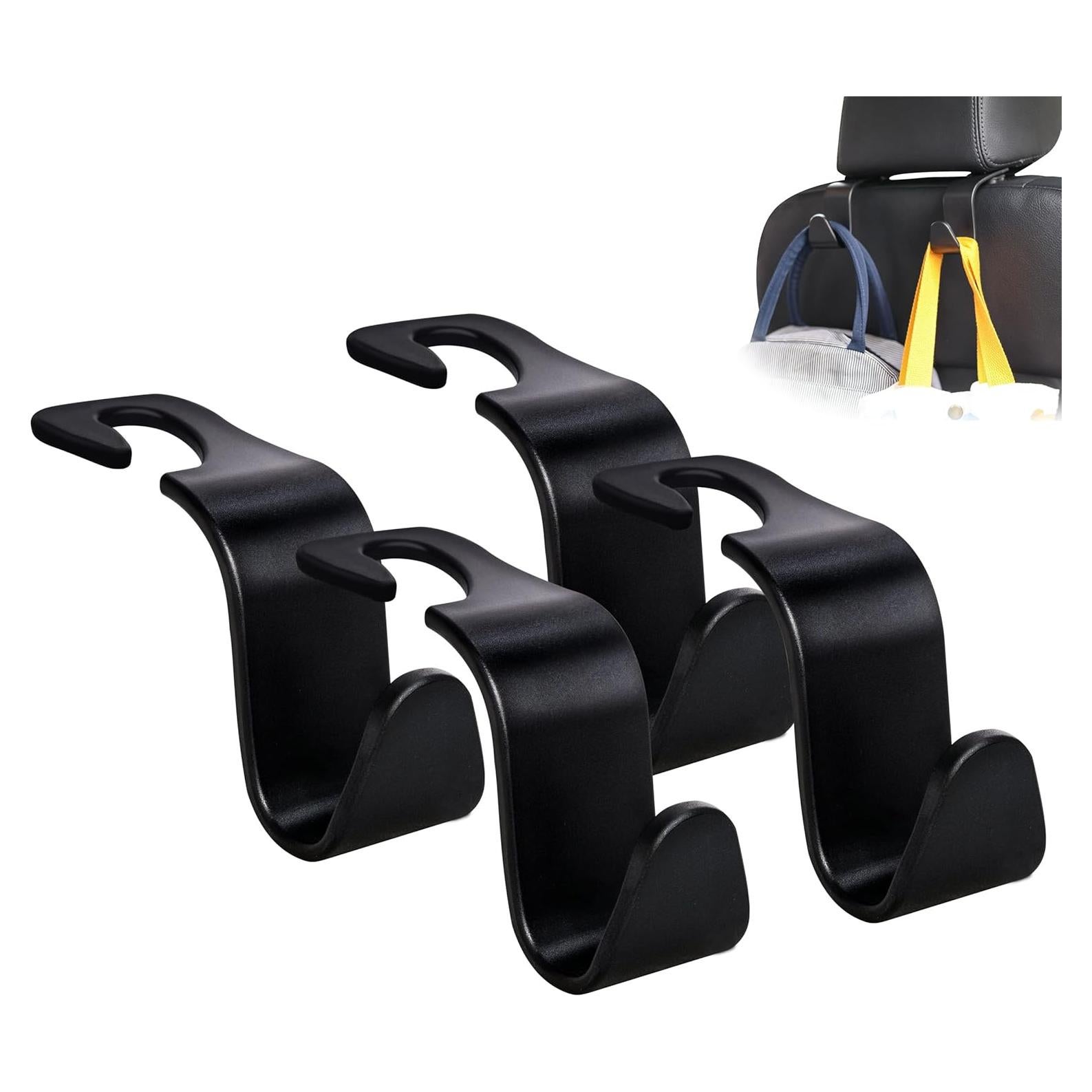 Gancho para Reposacabezas de Coche Amooca - 4 Piezas, Soporta 25 kg