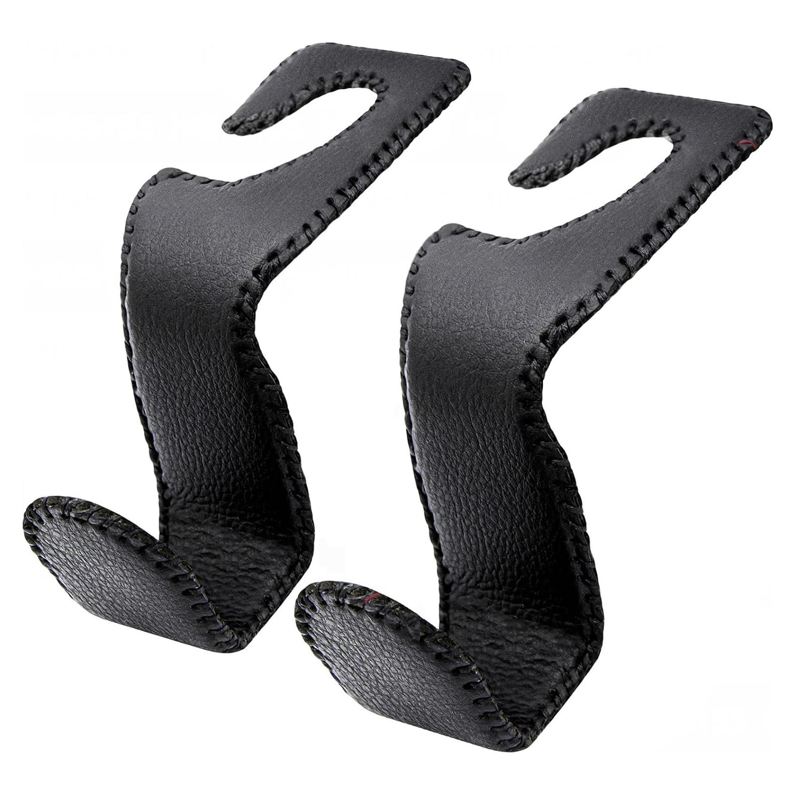 Ganchos para Reposacabezas EldHus - Soporte para Bolsos Negro