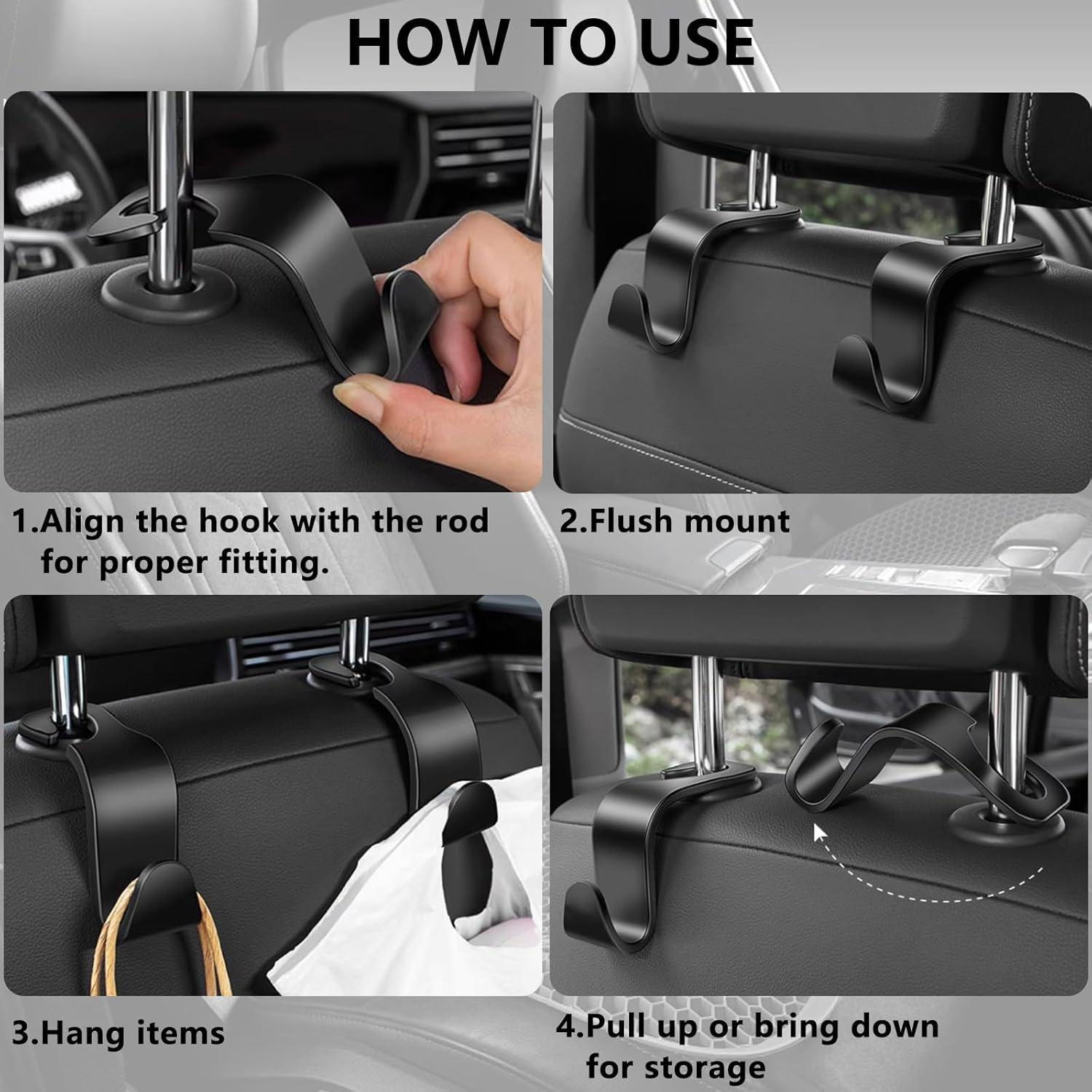 Ganchos de Almacenamiento DTDNZKN para Asiento de Auto - 8 Piezas