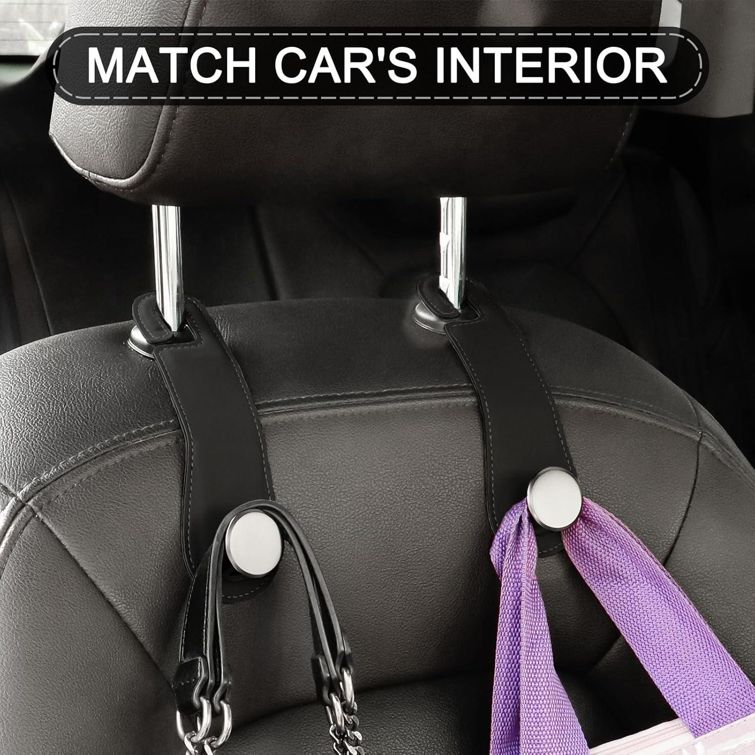 Gancho de Almacenamiento para Asiento de Coche JESTOP 2 PCS Negro