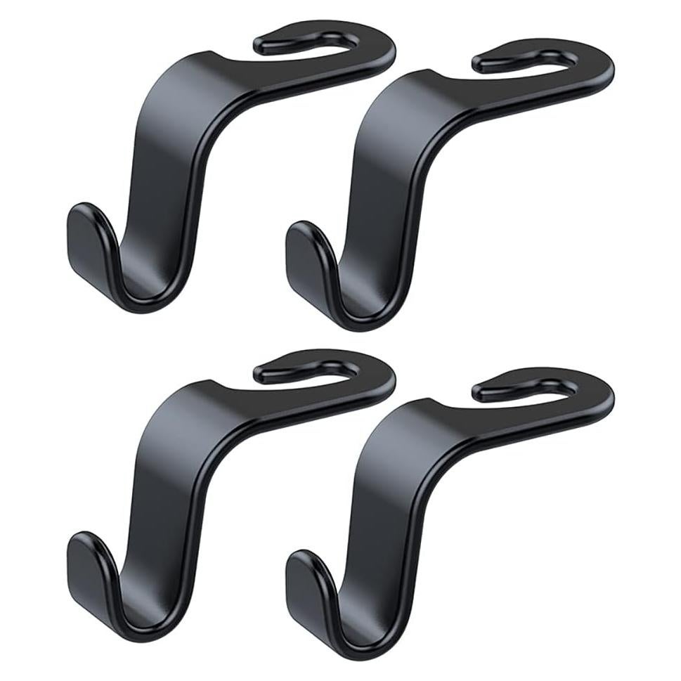 Paquete de 4 ganchos para reposacabezas Wislter - Soporta 19.96 kg