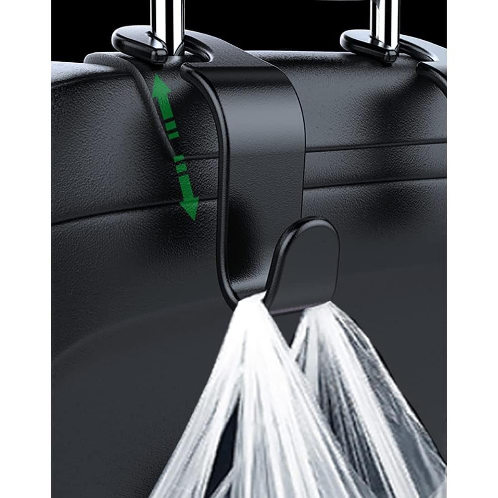 Paquete de 4 ganchos para reposacabezas Wislter - Soporta 19.96 kg