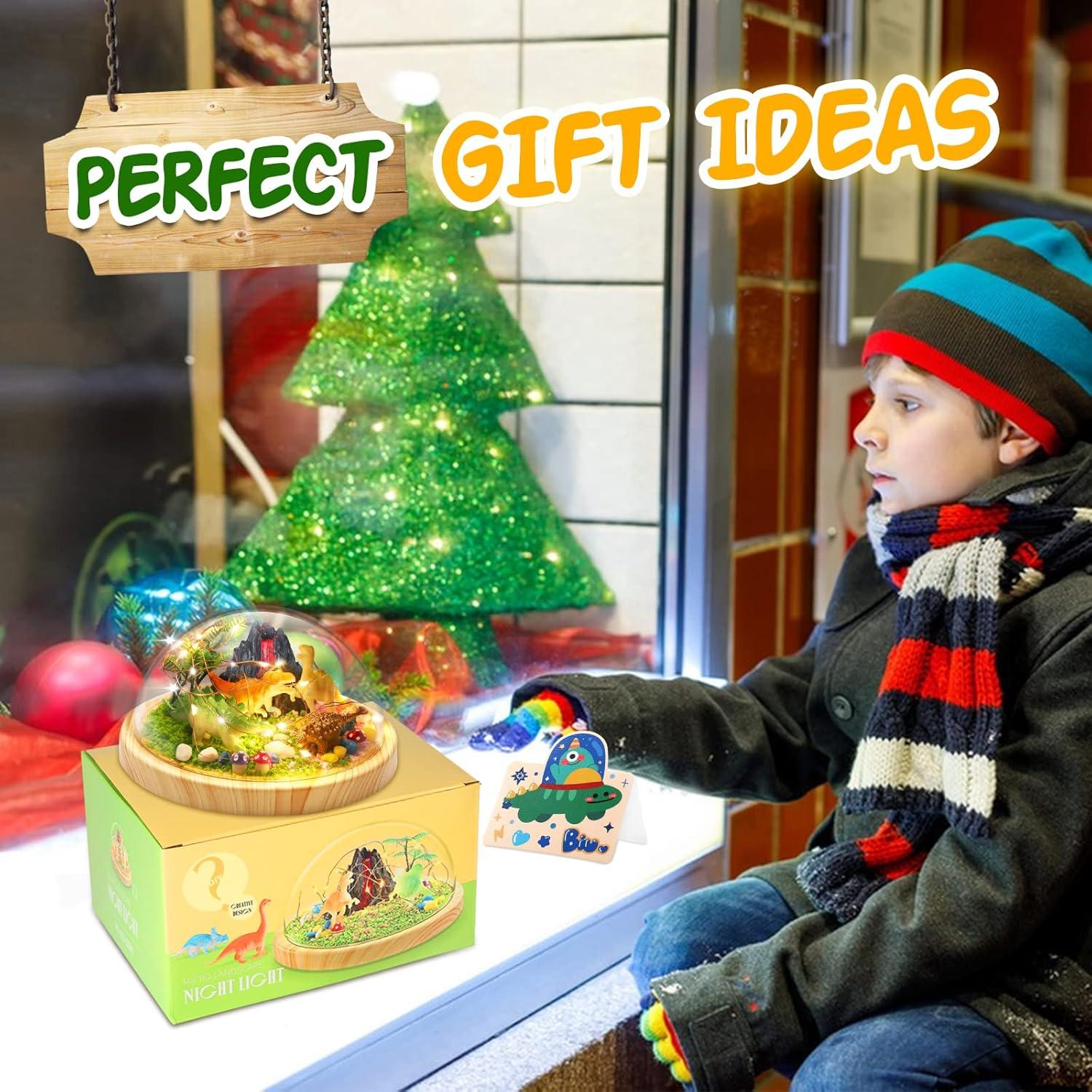 Luz Nocturna DIY Dinosaurio Laclun Kit Artesanía 4-10 Años