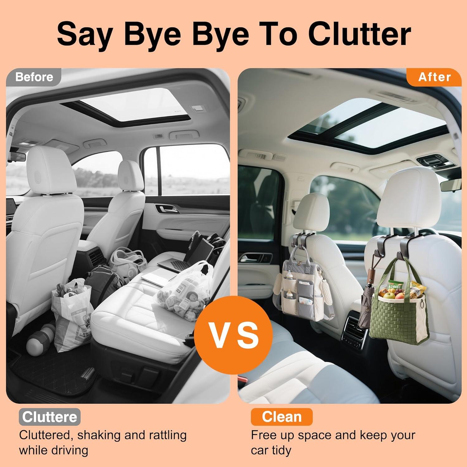 Ganchos para Asiento de Coche KULOLO - 4 Piezas, 25 kg