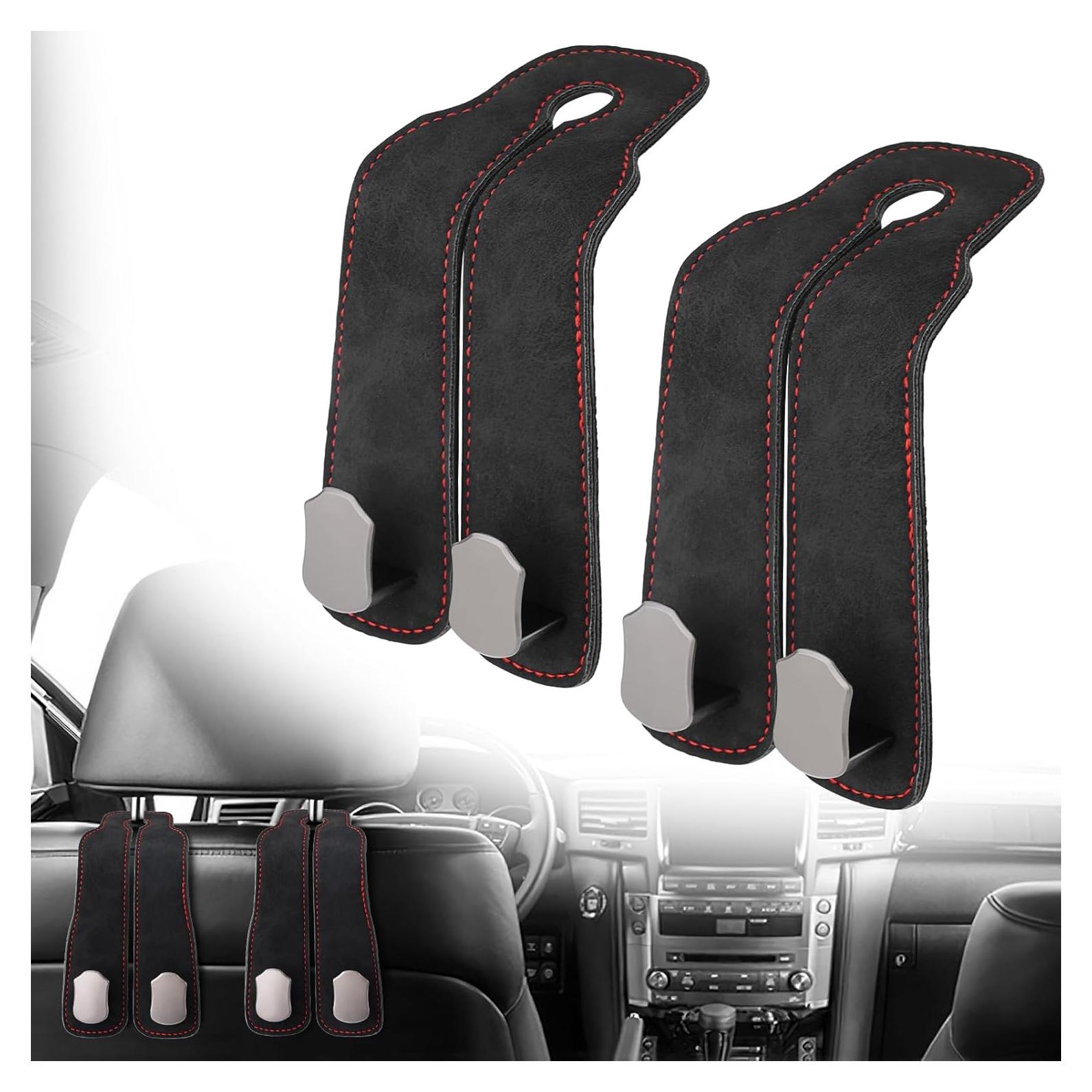Ganchos para Cabecera de Coche MMonDod - 2 Pcs Negro