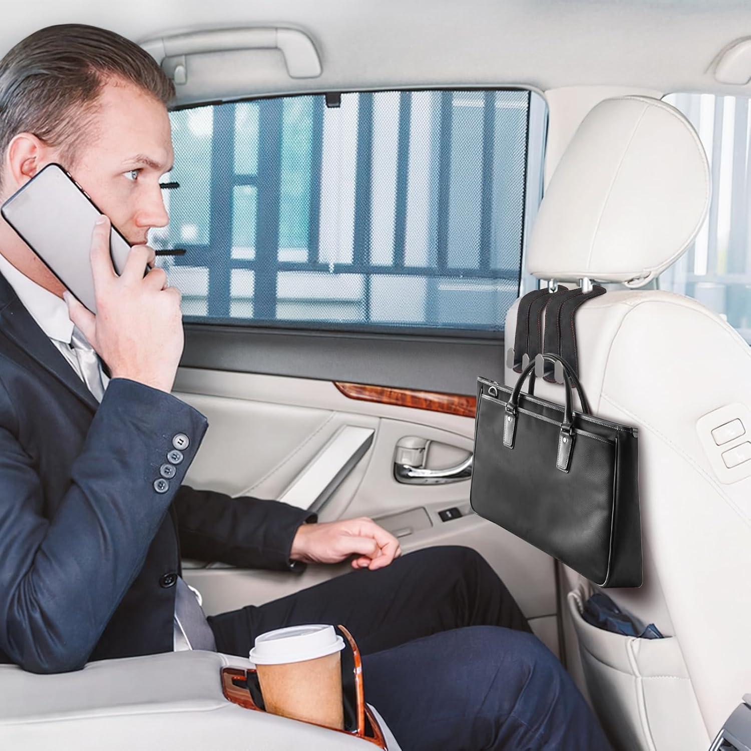 Ganchos para Cabecera de Coche MMonDod - 2 Pcs Negro