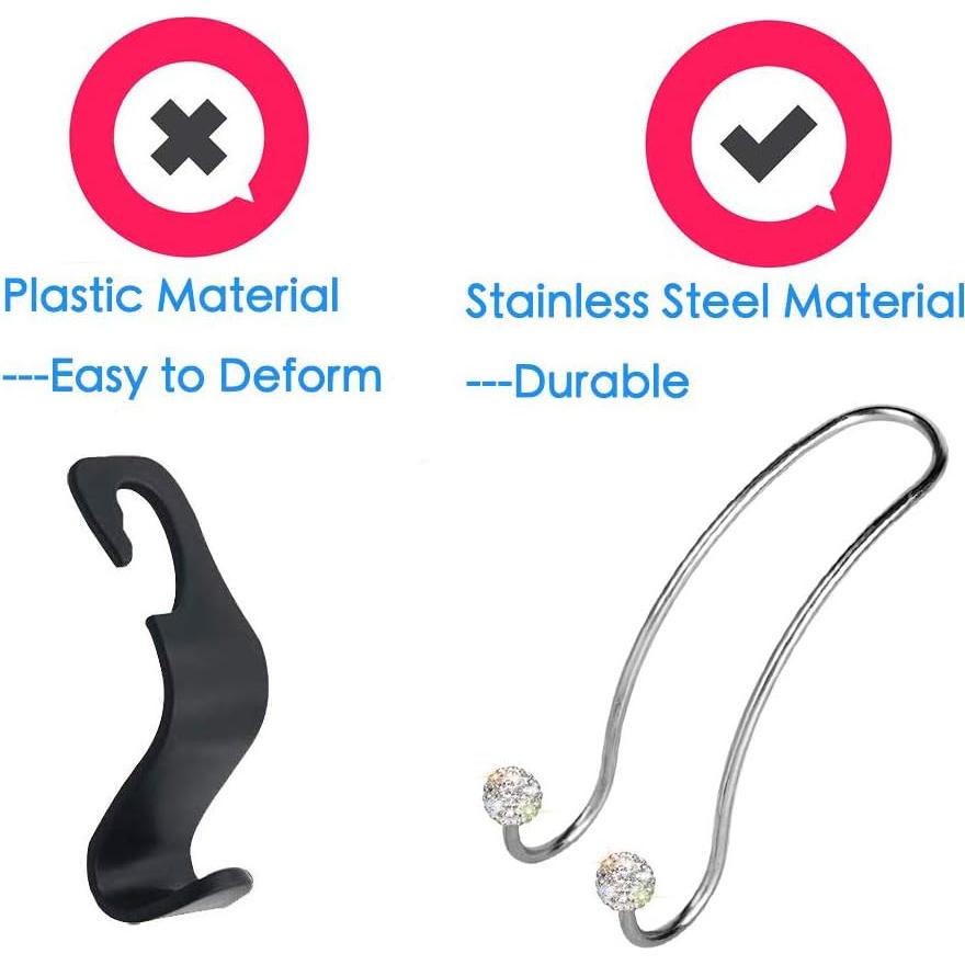 Ganchos de Cabecera para Auto SAVORI - 2 Piezas Blanco