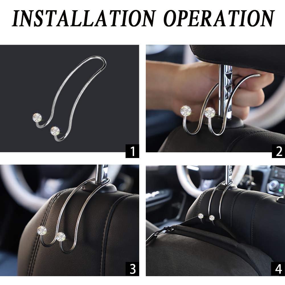 Ganchos de Cabecera para Auto SAVORI - 2 Piezas Blanco