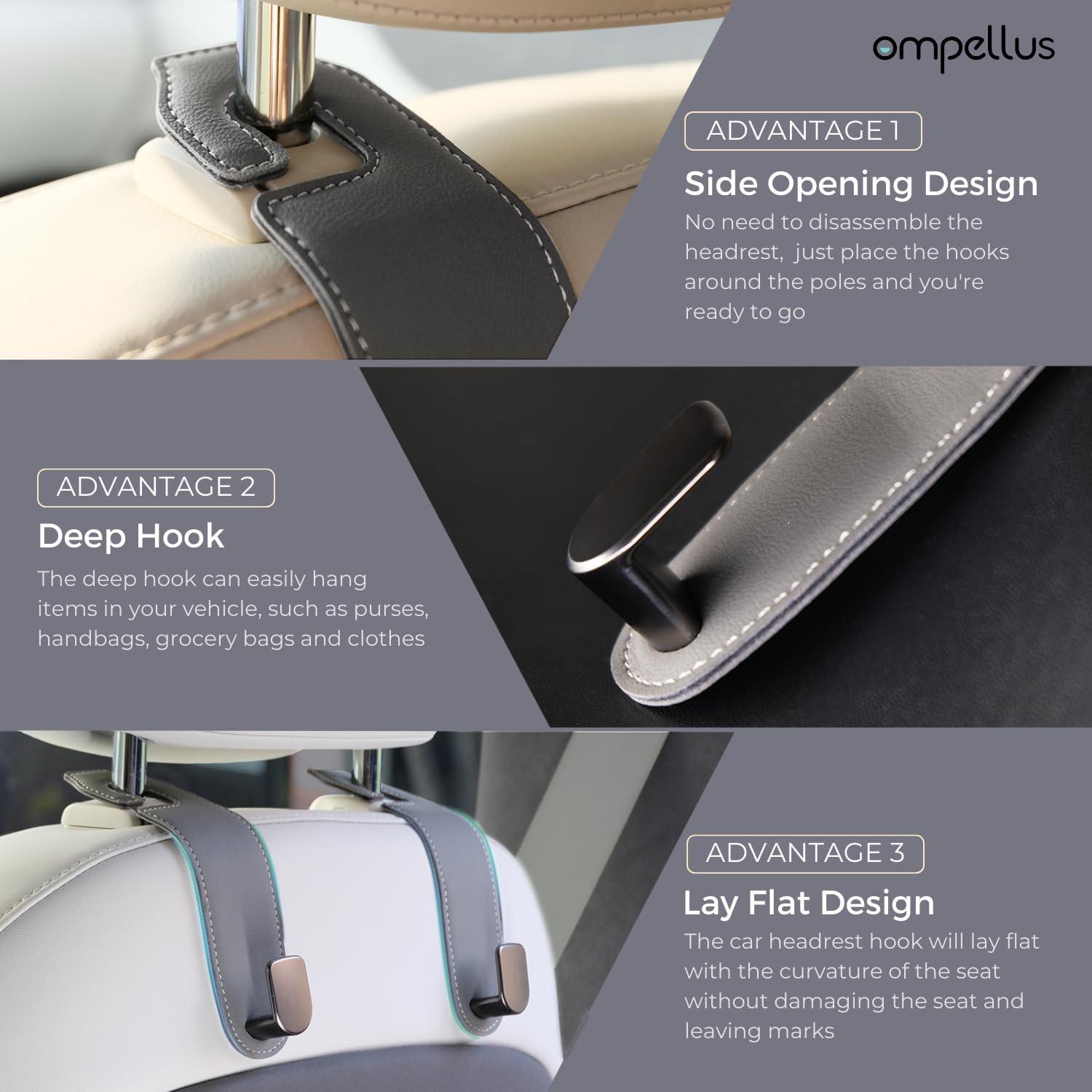 Gancho para Reposacabezas de Coche Ompellus OP-BGT3 - 2 Piezas