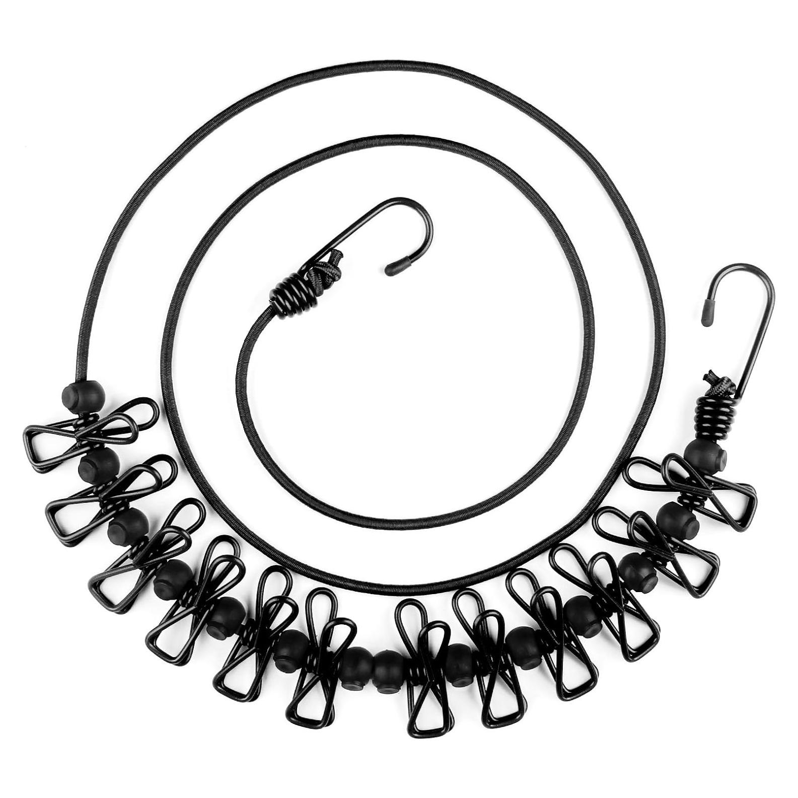 Cuerda de Viaje Retráctil HAWATOUR 3.05m con 12 Pinzas