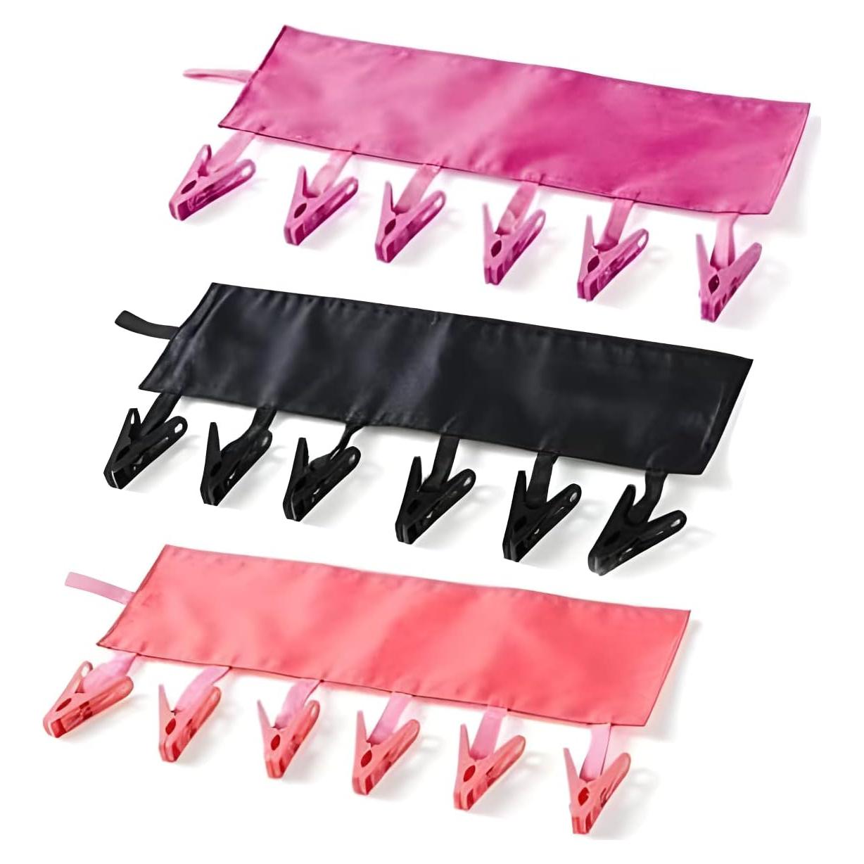 Perchas de viaje TamBee plegables con 6 clips - 3 unidades