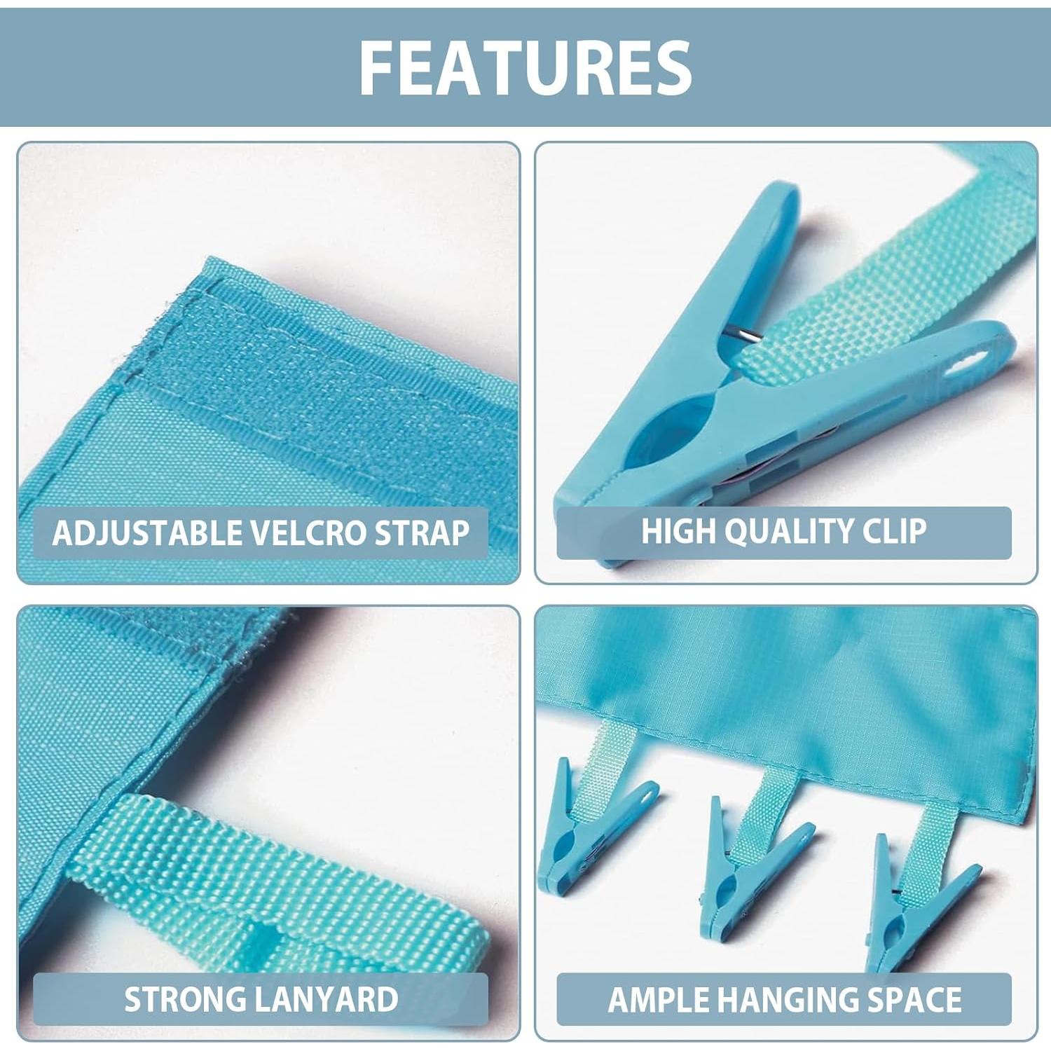 Perchas de viaje TamBee plegables con 6 clips - 3 unidades