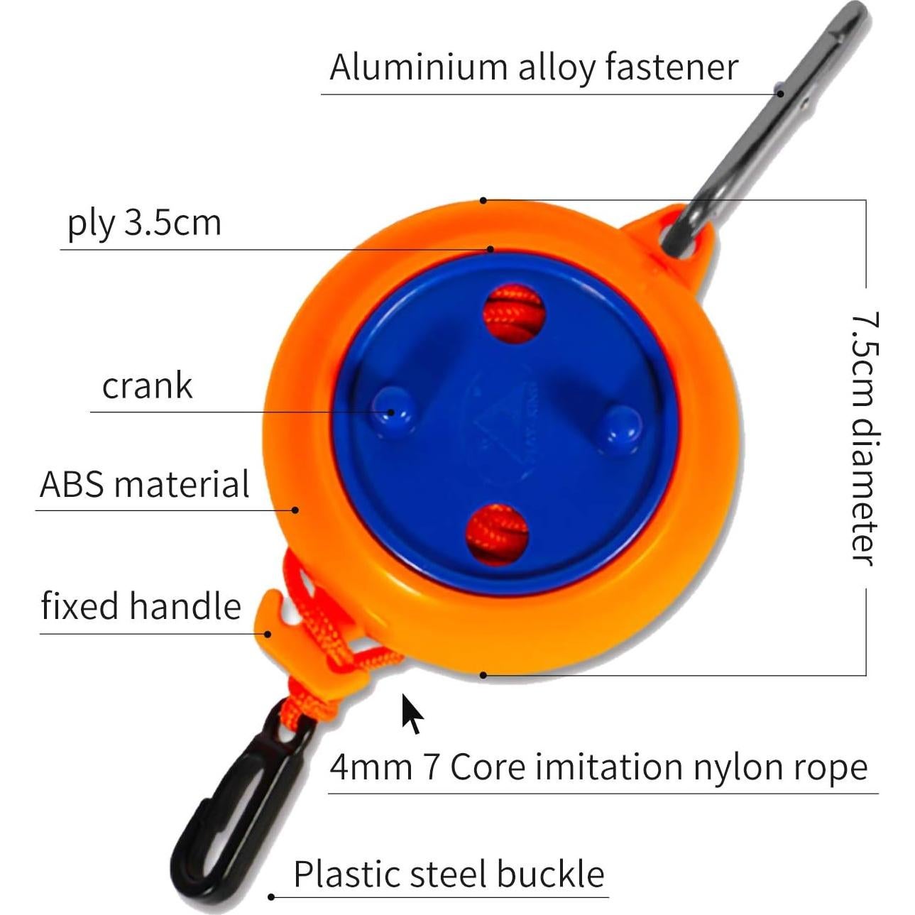 Cuerda de Tendedero Portátil CenYouful 10m con 20 Pinzas