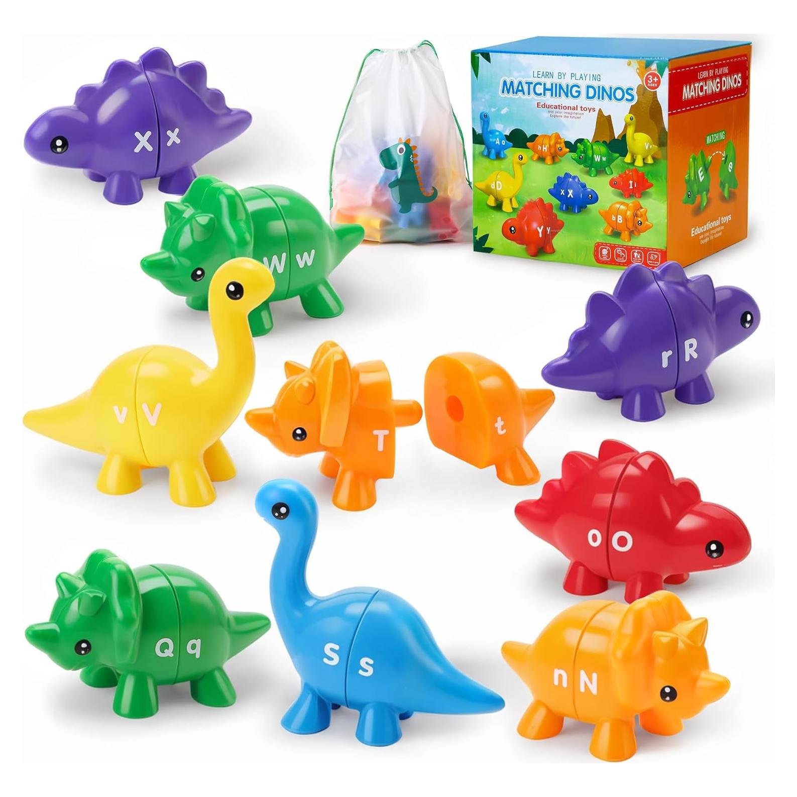 Juguete Educativo Dinosaurio Montessori 26 Piezas ABC