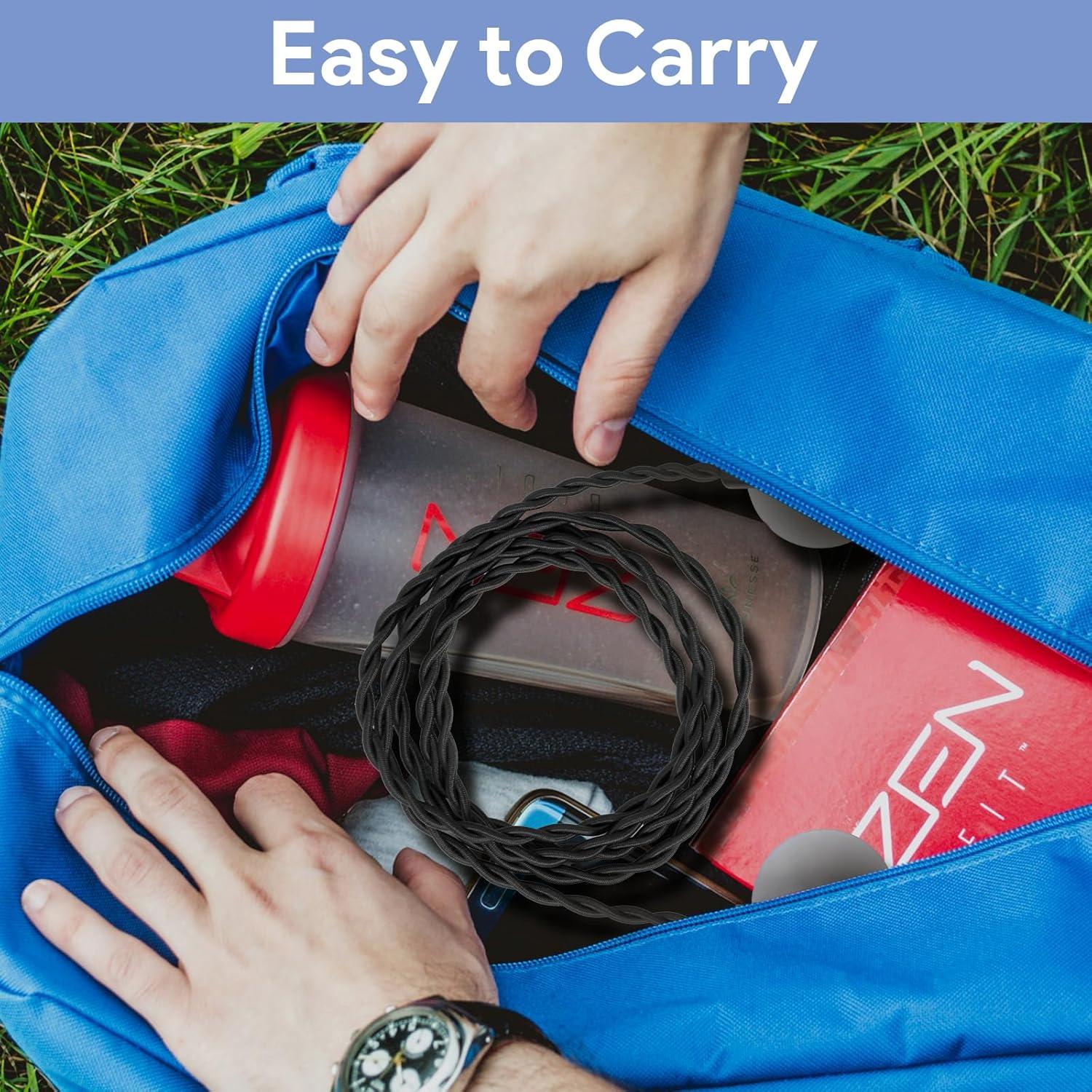 Cuerda de Ropa de Viaje SXoonKing 2.44m 3PCS con Ganchos