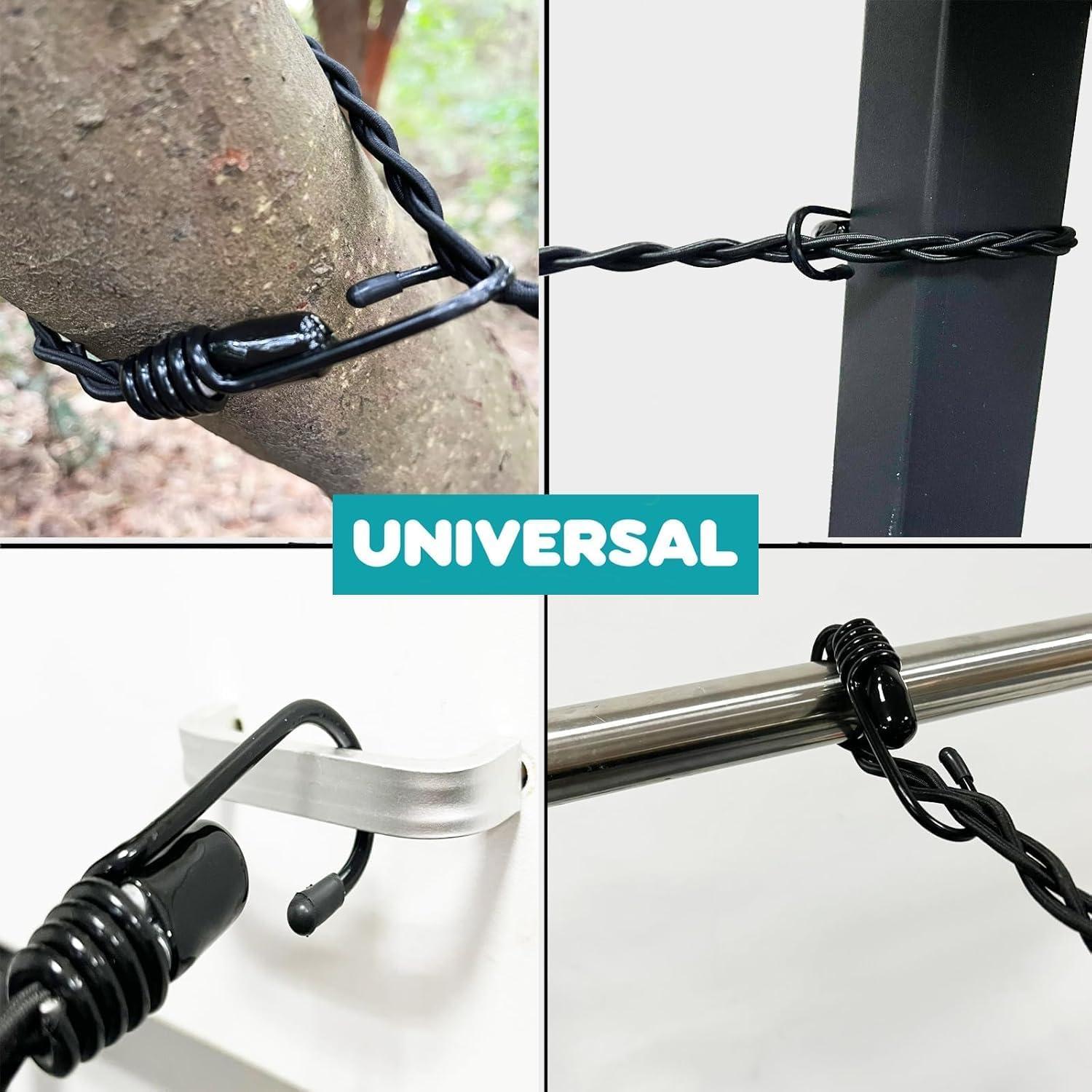 Cuerda de Secado de Ropa Retráctil AUXPhome 1.75m Antideslizante