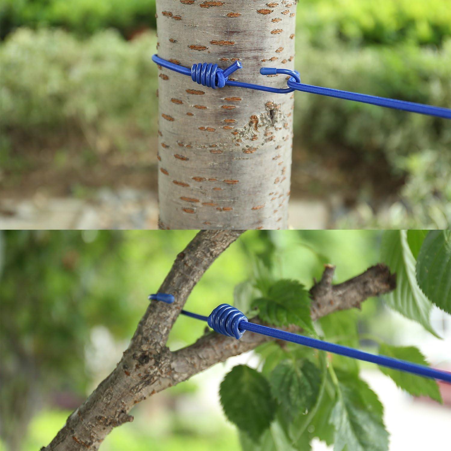 Cuerda de Ropa Portátil AIKESIWAY 1.8m Ajustable con 12 Clips