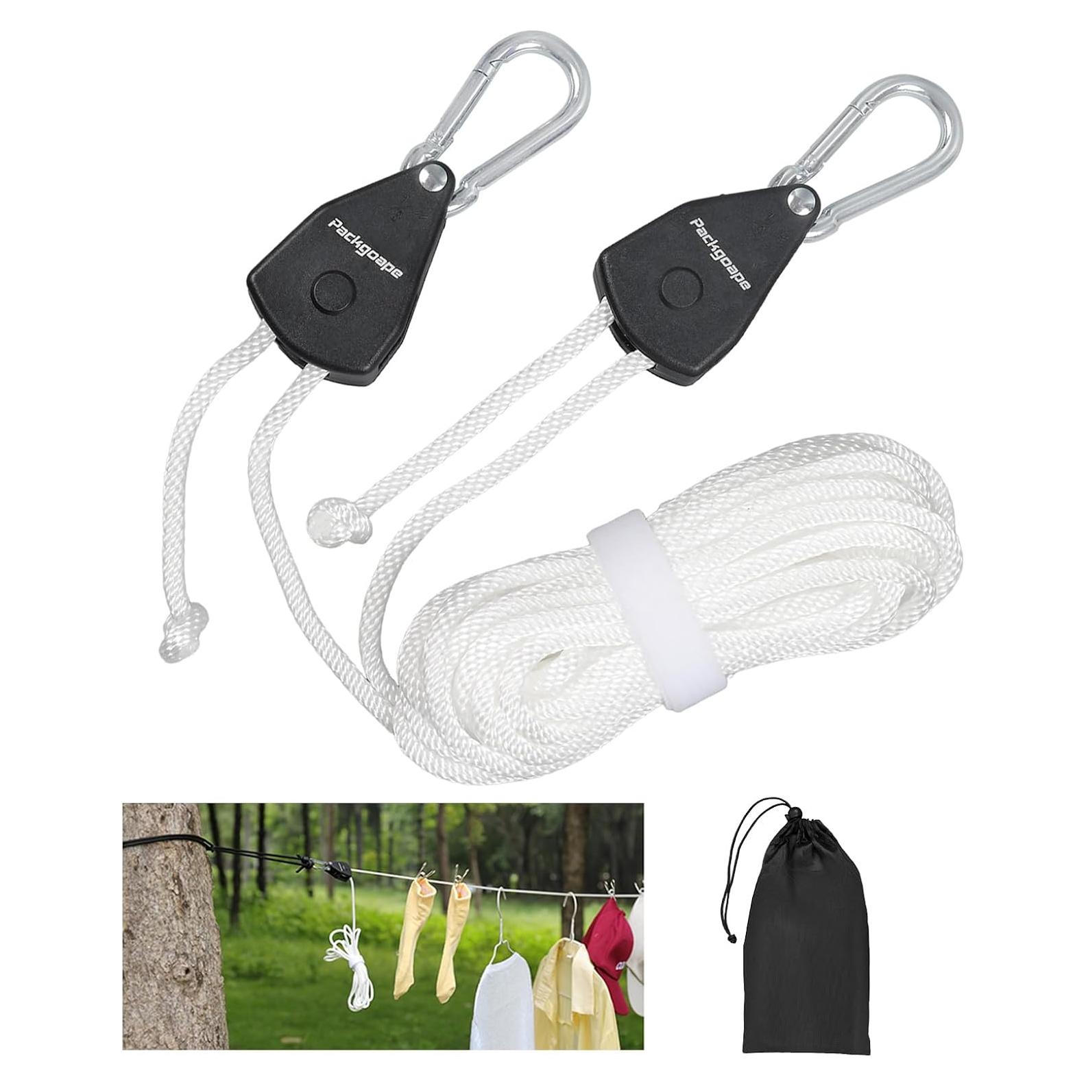 Cuerda de Ropa Retráctil Packgoape 5.8m Alta Resistencia