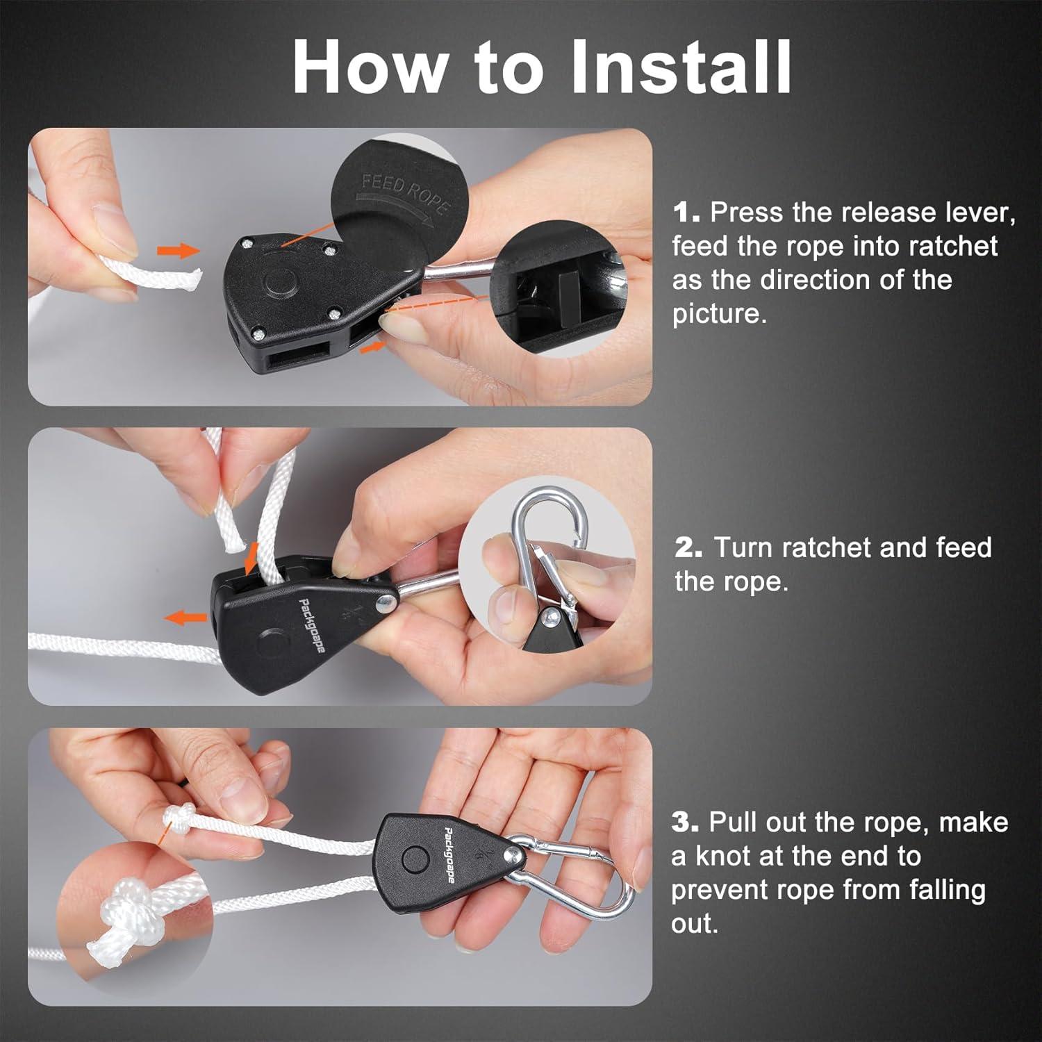 Cuerda de Ropa Retráctil Packgoape 5.8m Alta Resistencia