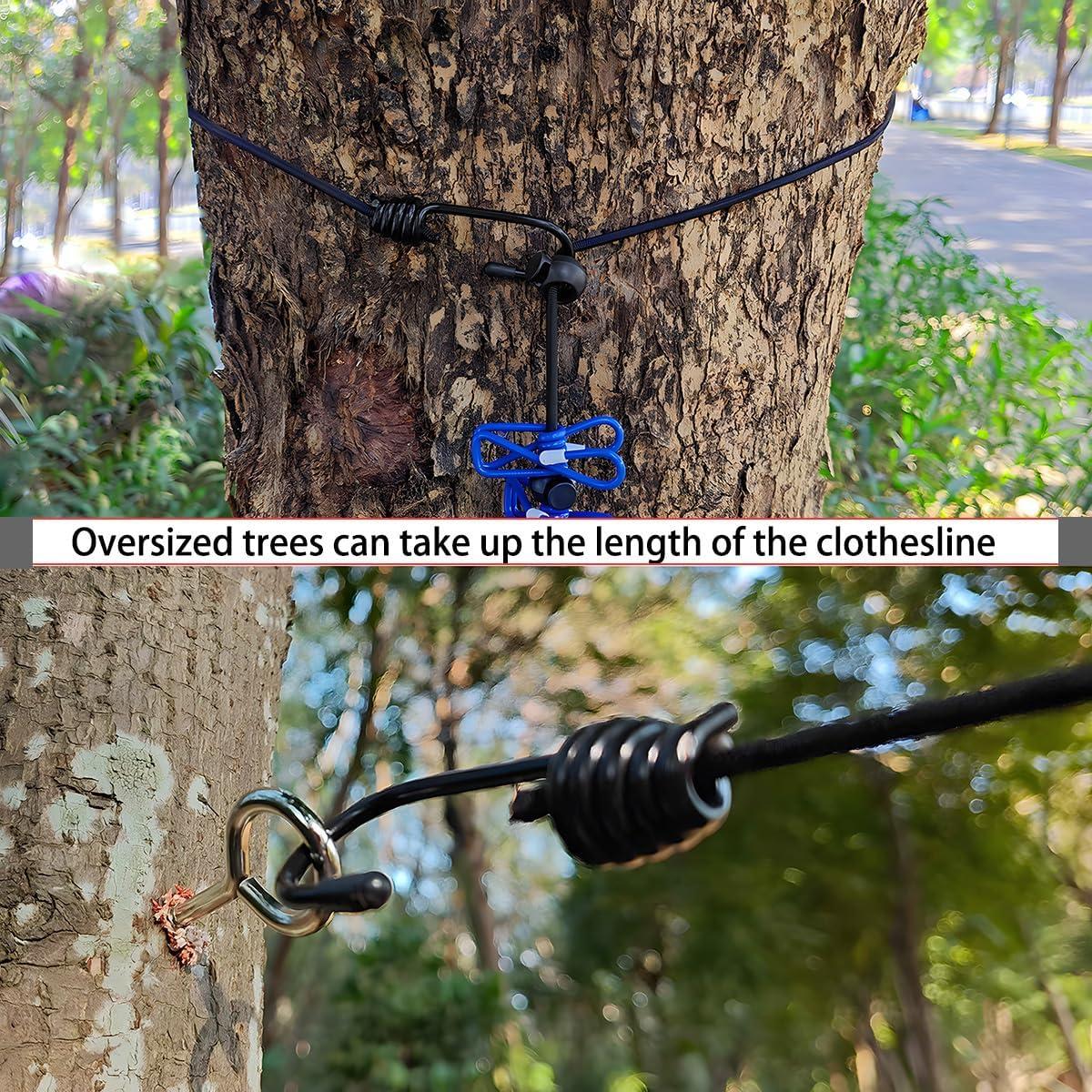 Cuerda de Ropa Elástica SIWUKEH 1.8m con Carrete y Tornillos