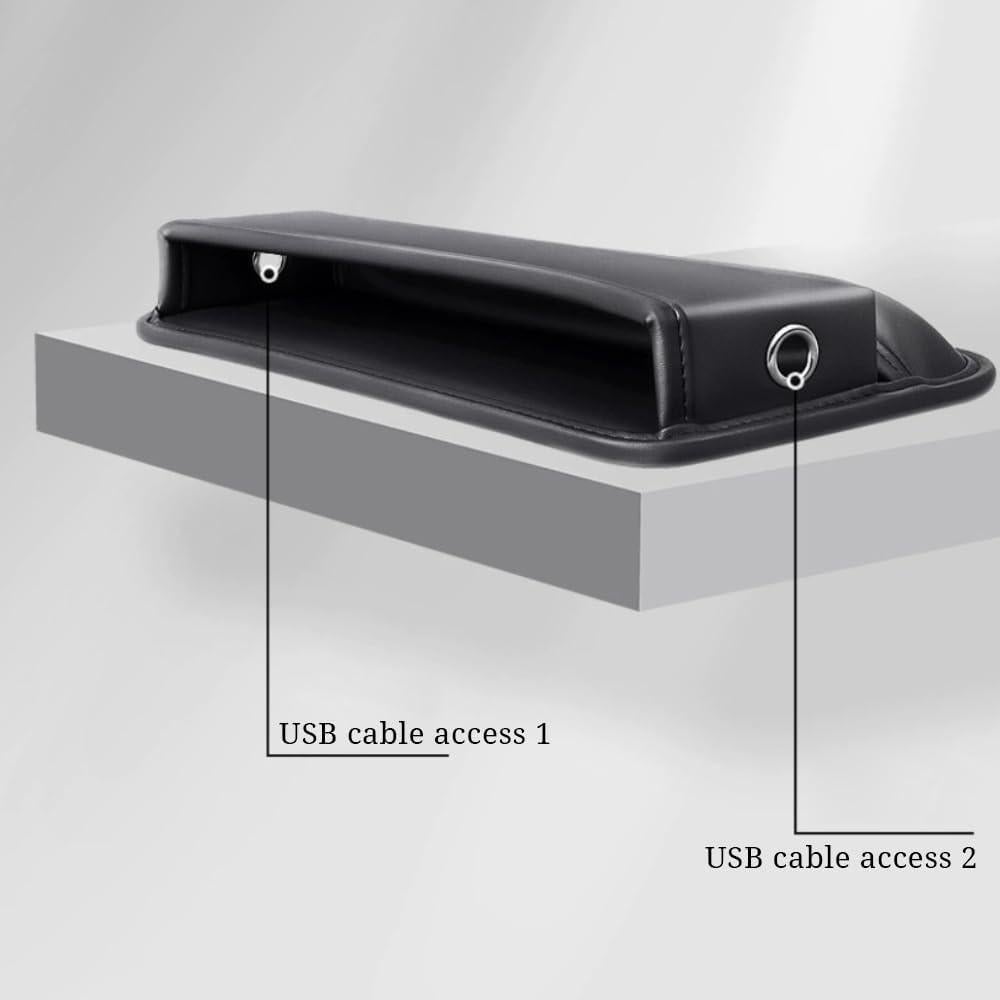 Relleno Espacio entre Asiento y Consola YLXGT 2Pcs Negro