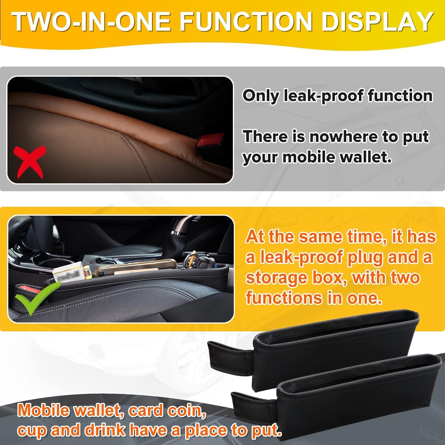 Organizador de Espacio entre Asientos de Coche BubabyZZ Negro