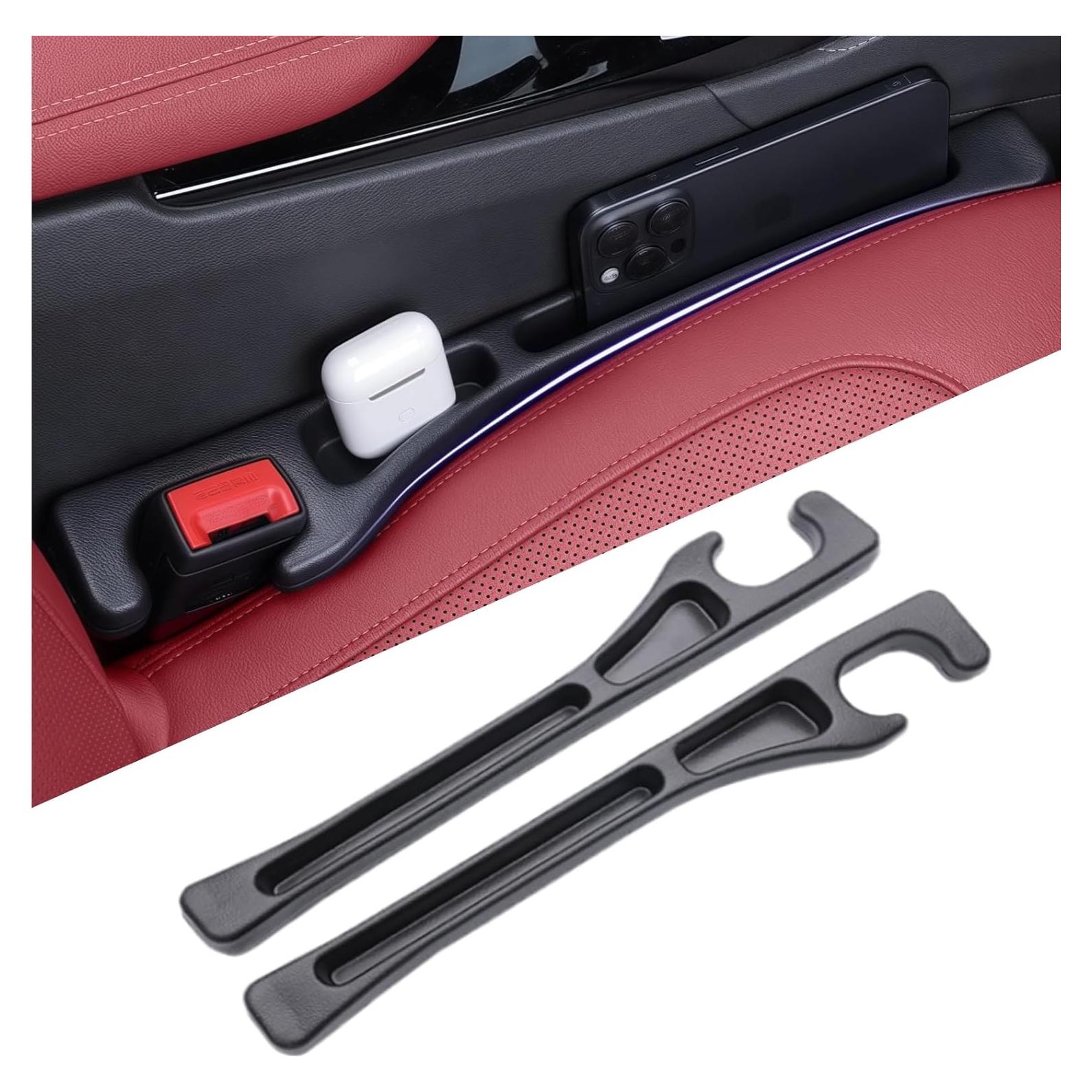 Relleno Espacio Asientos Coche EnzeroTools - Paquete 2 Negro