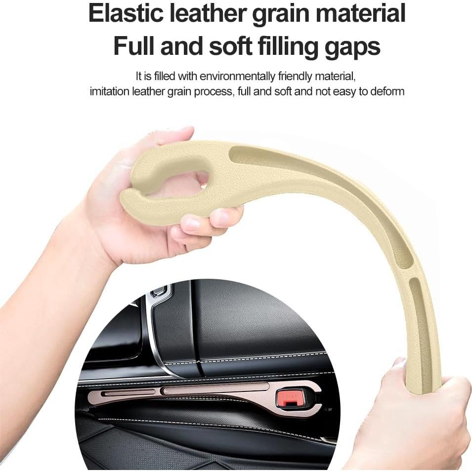 Relleno de Espacio entre Asientos de Coche Carleef Beige 2 Pcs