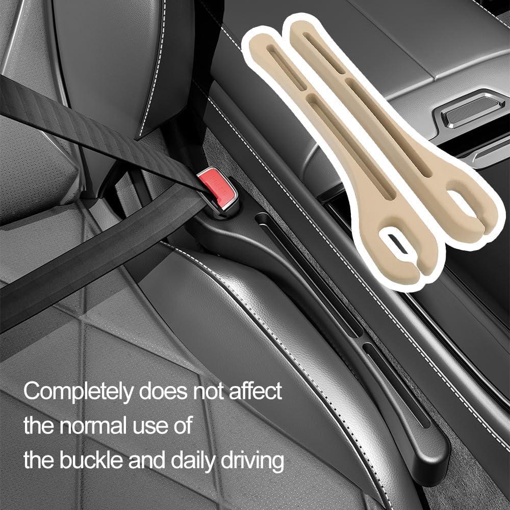 Relleno de Espacio entre Asientos de Coche Carleef Beige 2 Pcs