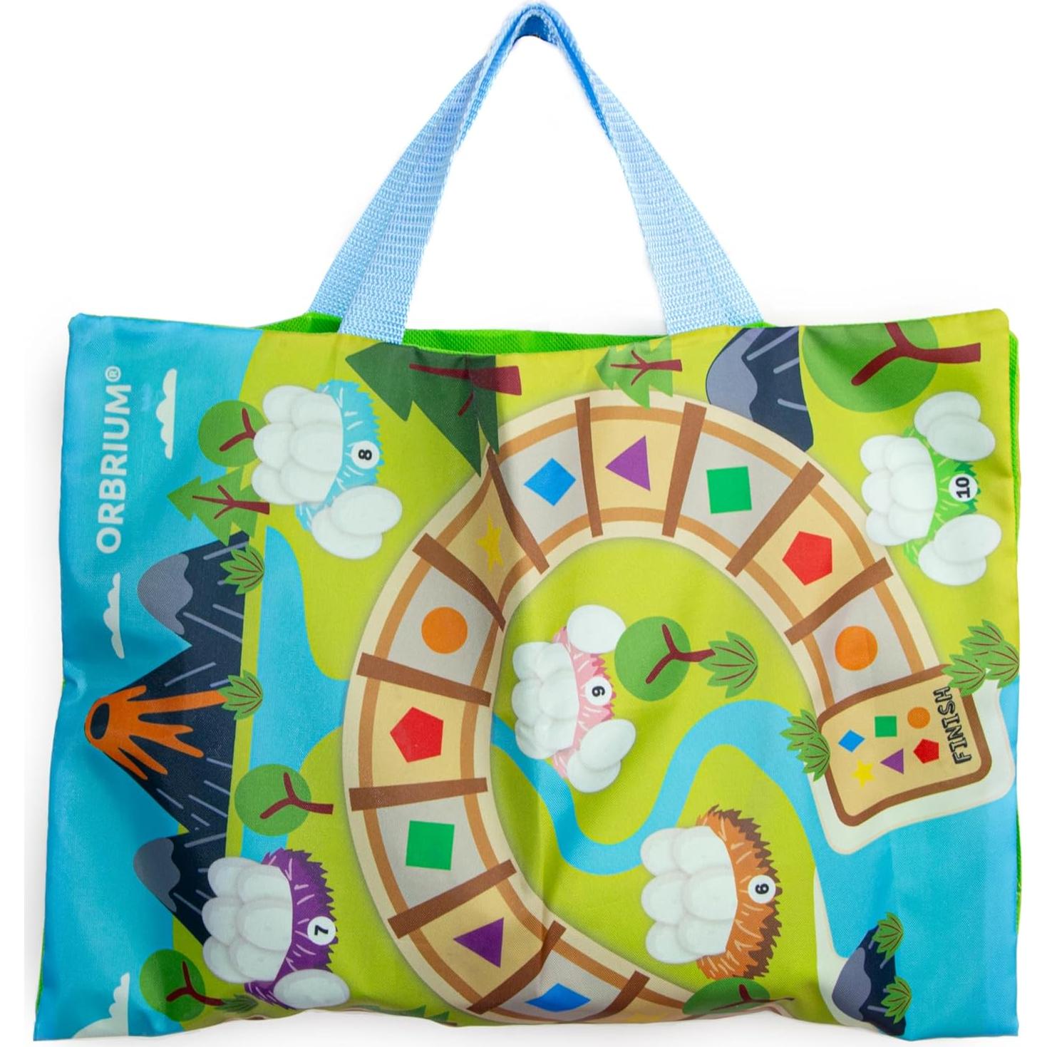 Juego de Tren de Madera Dinosaurio ORBRIUM con Números y Formas