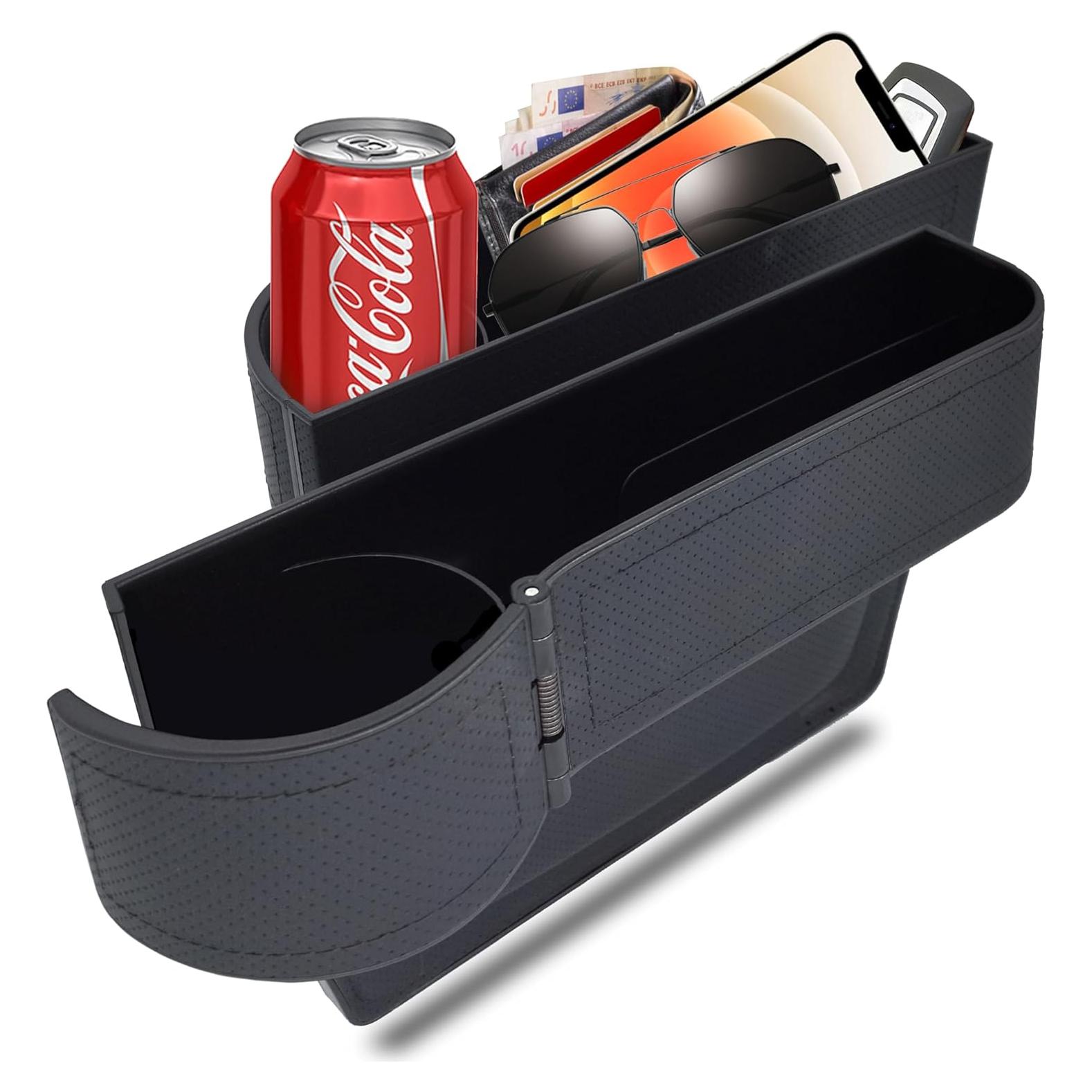 Organizador de Asiento de Coche BAILISI Negro con Portavasos