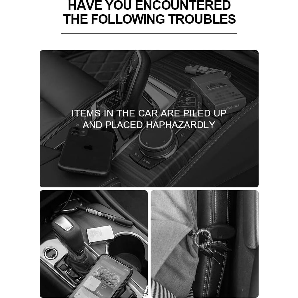 Relleno de Espacio entre Asientos de Coche KALEBEE Ajustable 21.5-33 cm