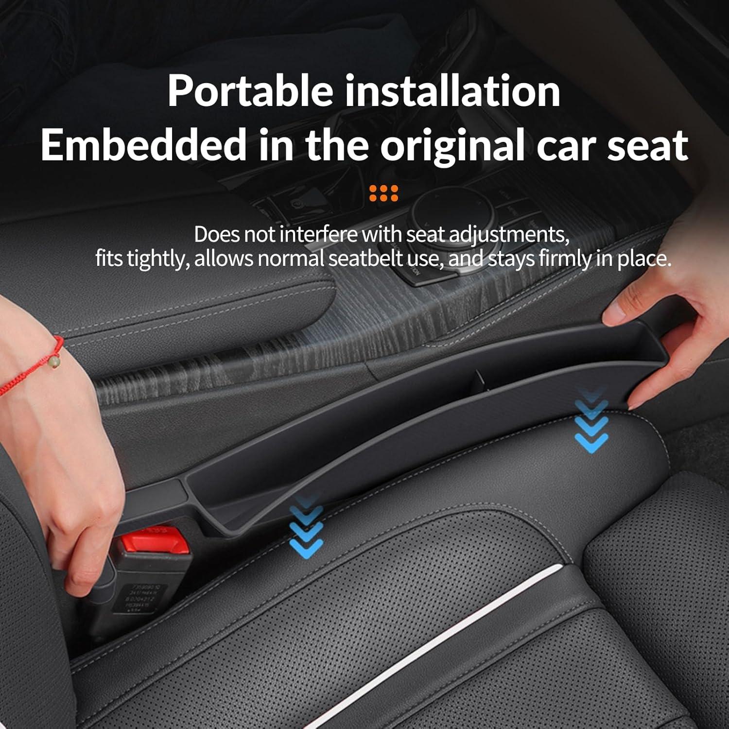 Organizador de Espacio entre Asientos Tmengdao - 2 Unidades Negro