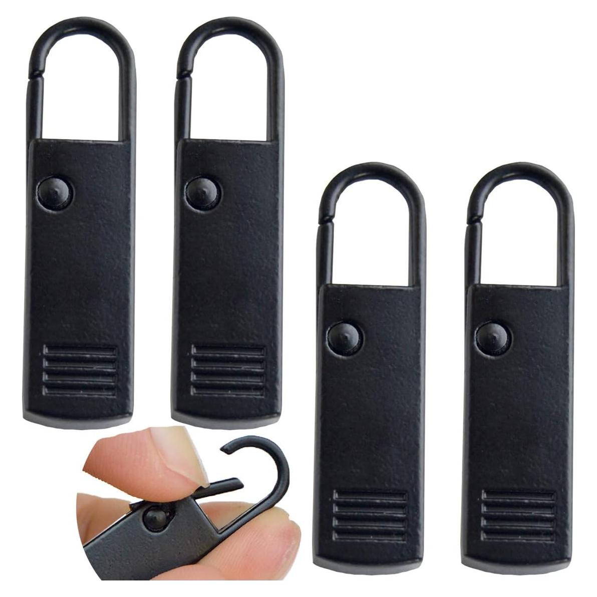 Reemplazo Tiradores de Cremallera Yeezo 4 Piezas Negro