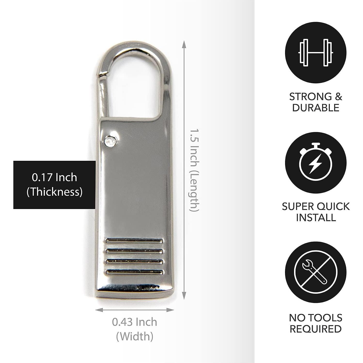 Tiradores de Cremallera Kraftex - Reemplazo x4 Alta Resistencia