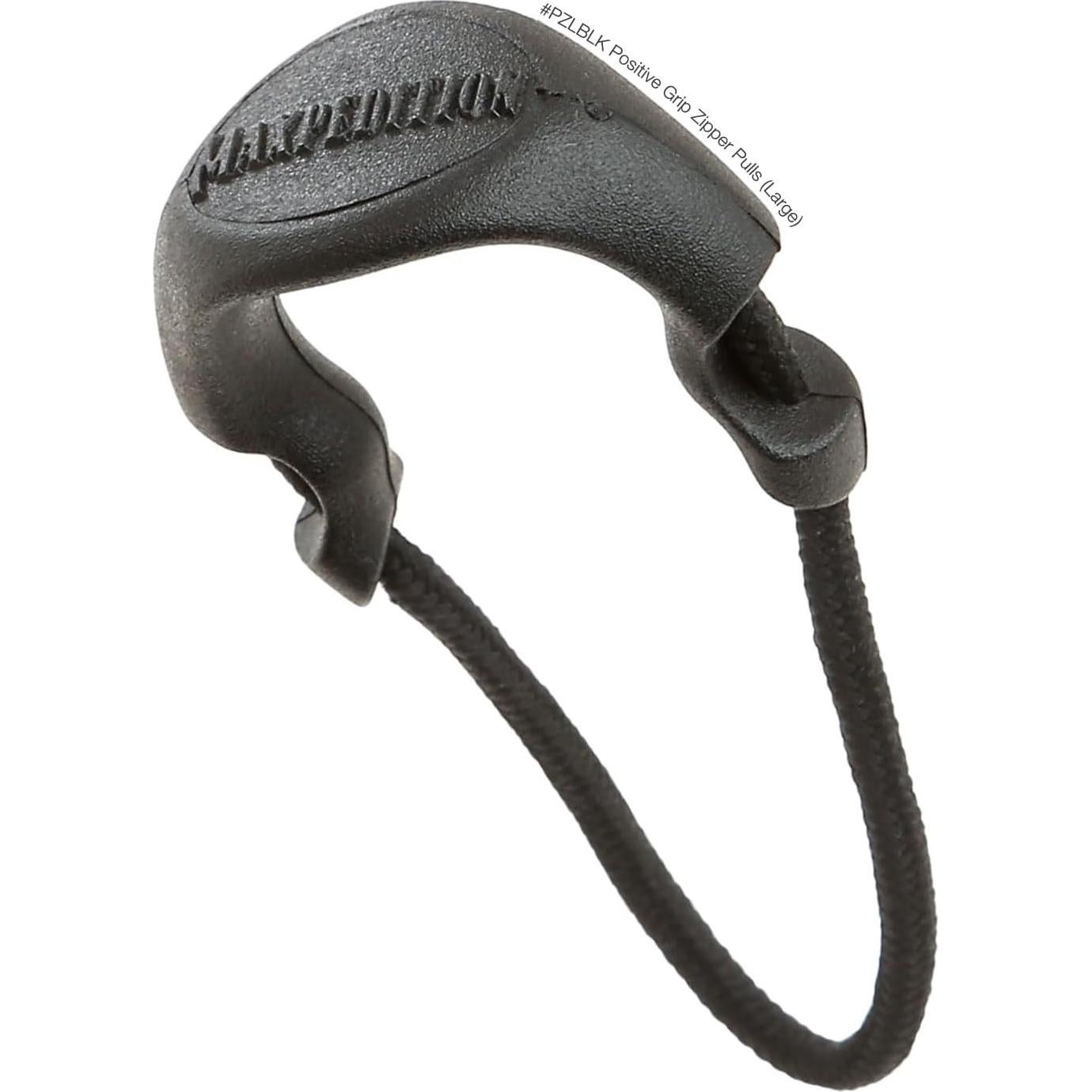 Tiradores de Cremallera Maxpedition PZL Grande Negro - Paquete de 6