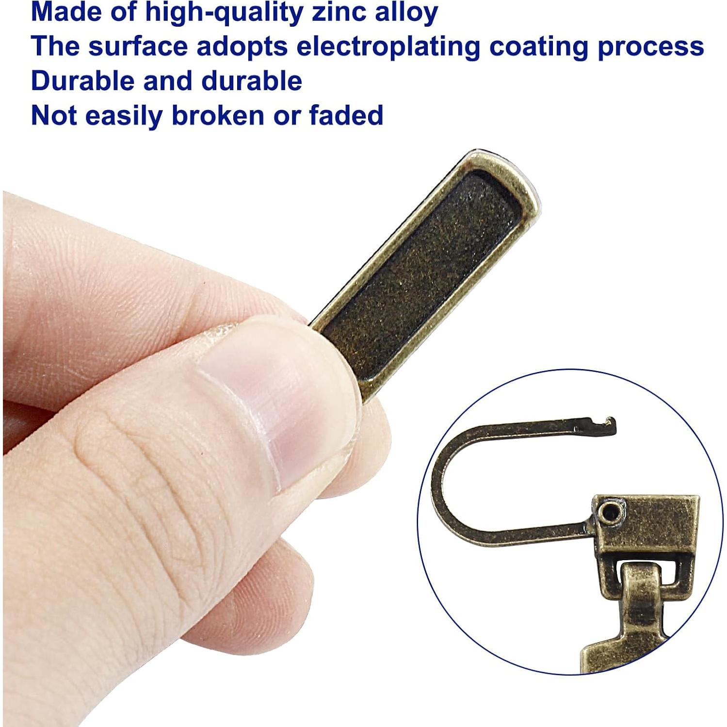 Tiradores de Cremallera Hitefu 6PCS Bronce Universal